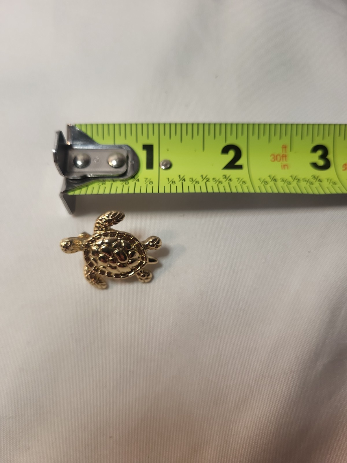Gold Tone Turtle Stud Earrings 2.5cm