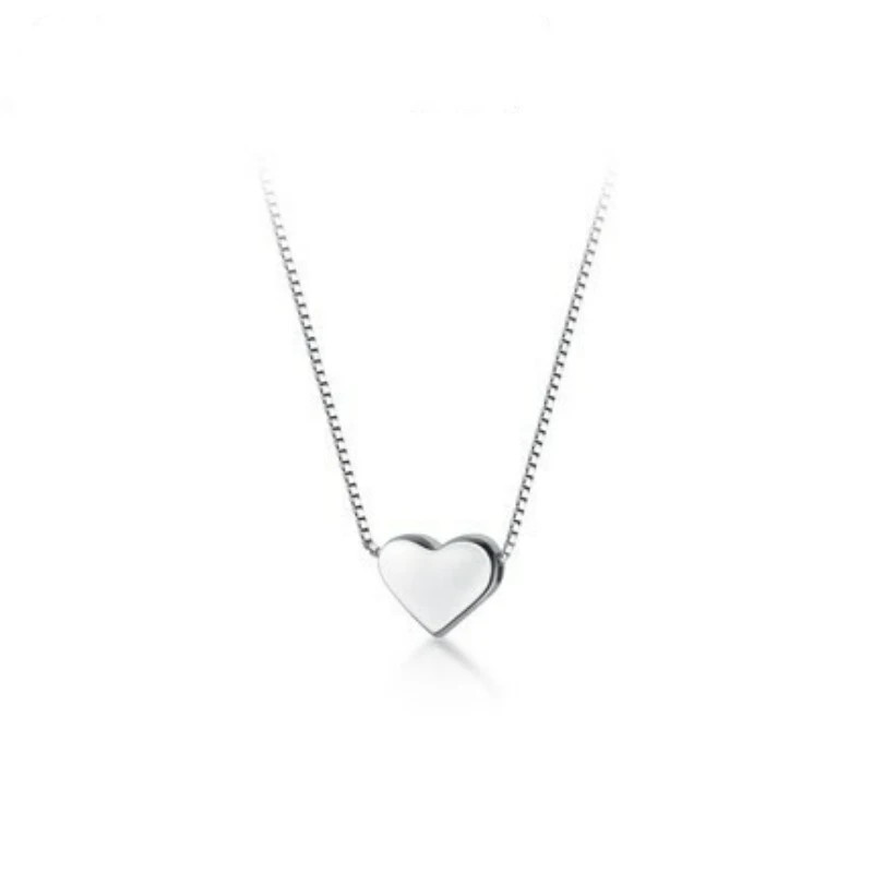 S925 Sterling Silver Necklaces For Women Simple Chain Fashion Minimalist Pendant