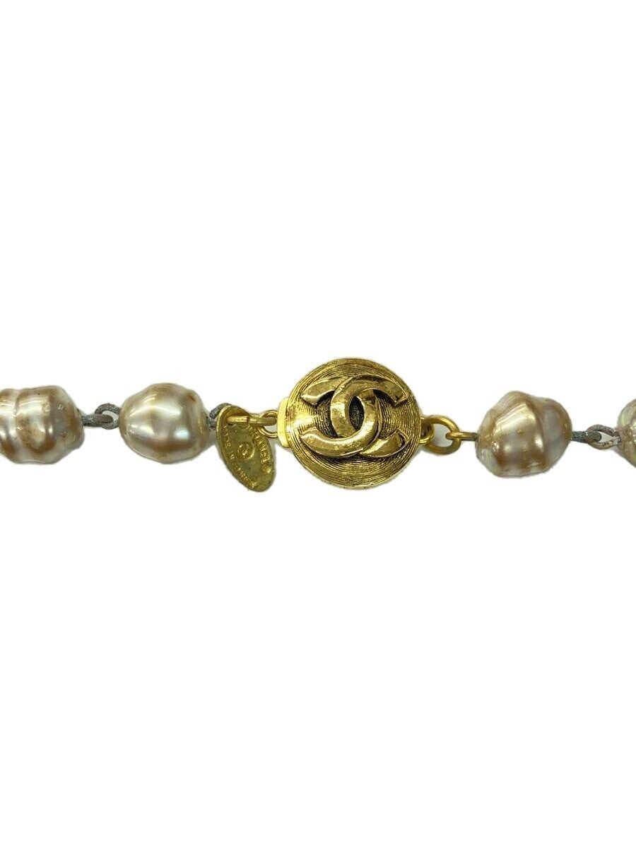 Necklace Vintage Coco Mark Pearl GLD No Top Women’s Used