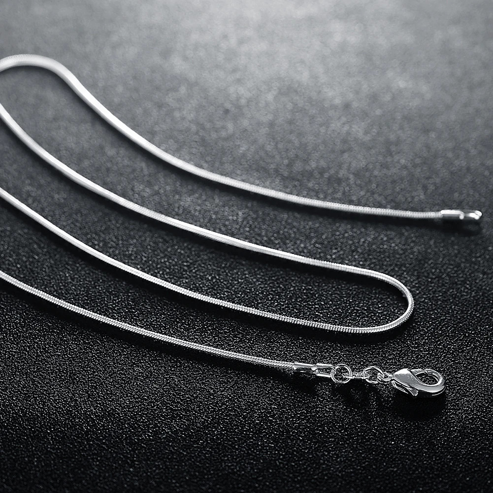 10PCS LOT Wholesale 925 Sterling Silver 16/18/20/22/24/26/28/30 Inch 1mm