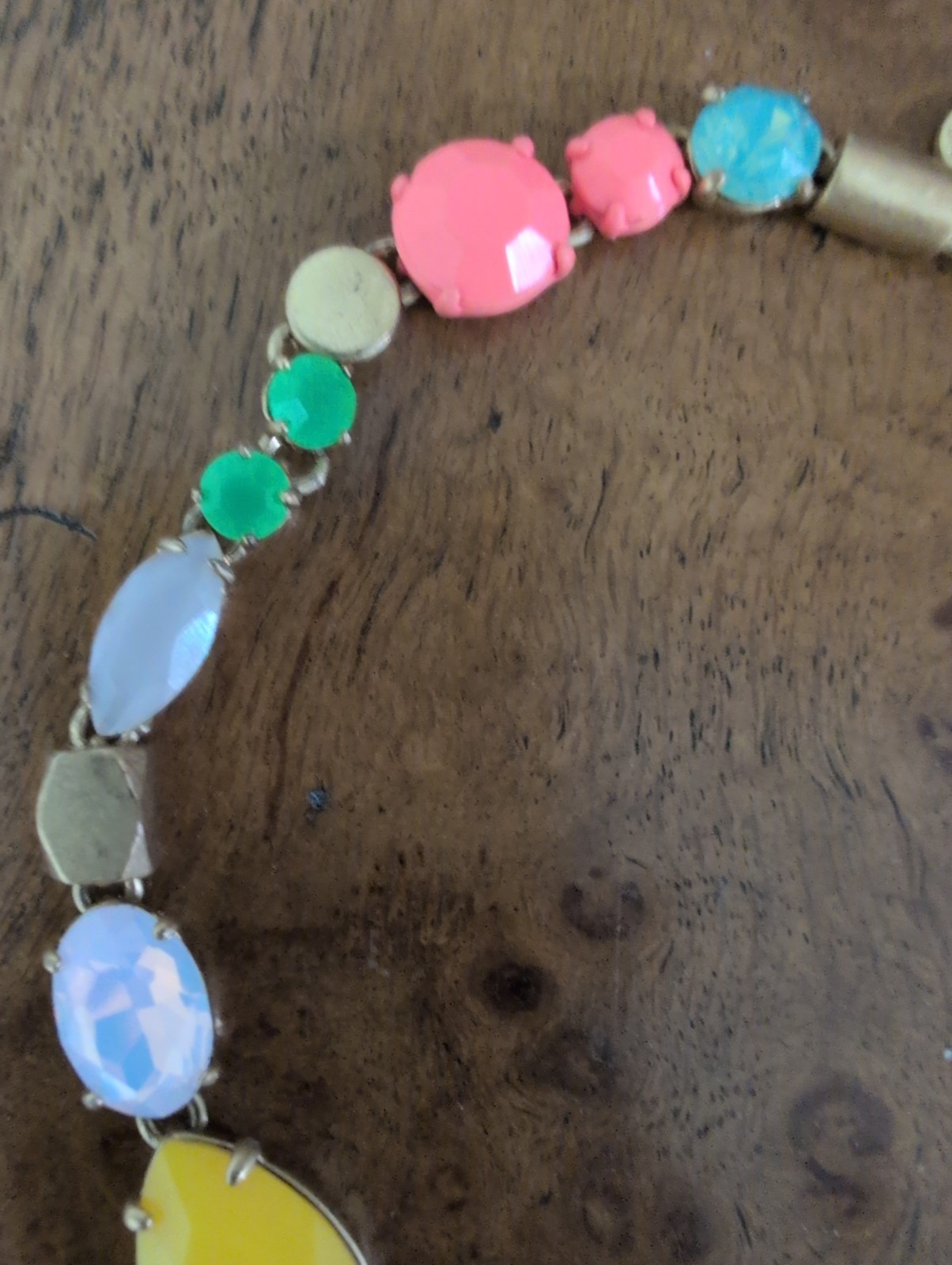 J CREW MIDSUMMER STATEMENT BIB NECKLACE STARS COLORFUL CLUSTERS PASTEL FLORALS
