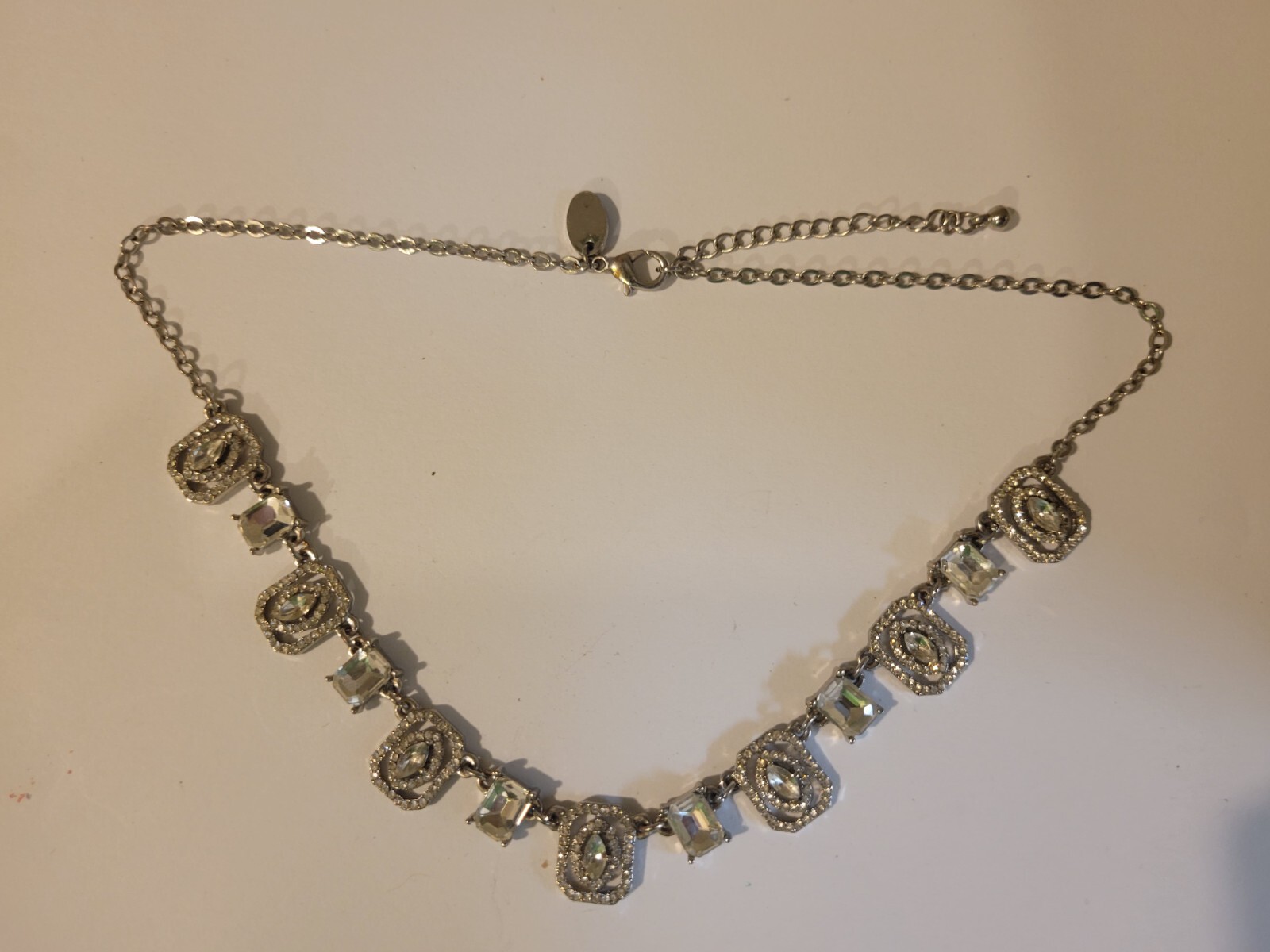 Statement Lab Created White Sapphire 8″ Necklace