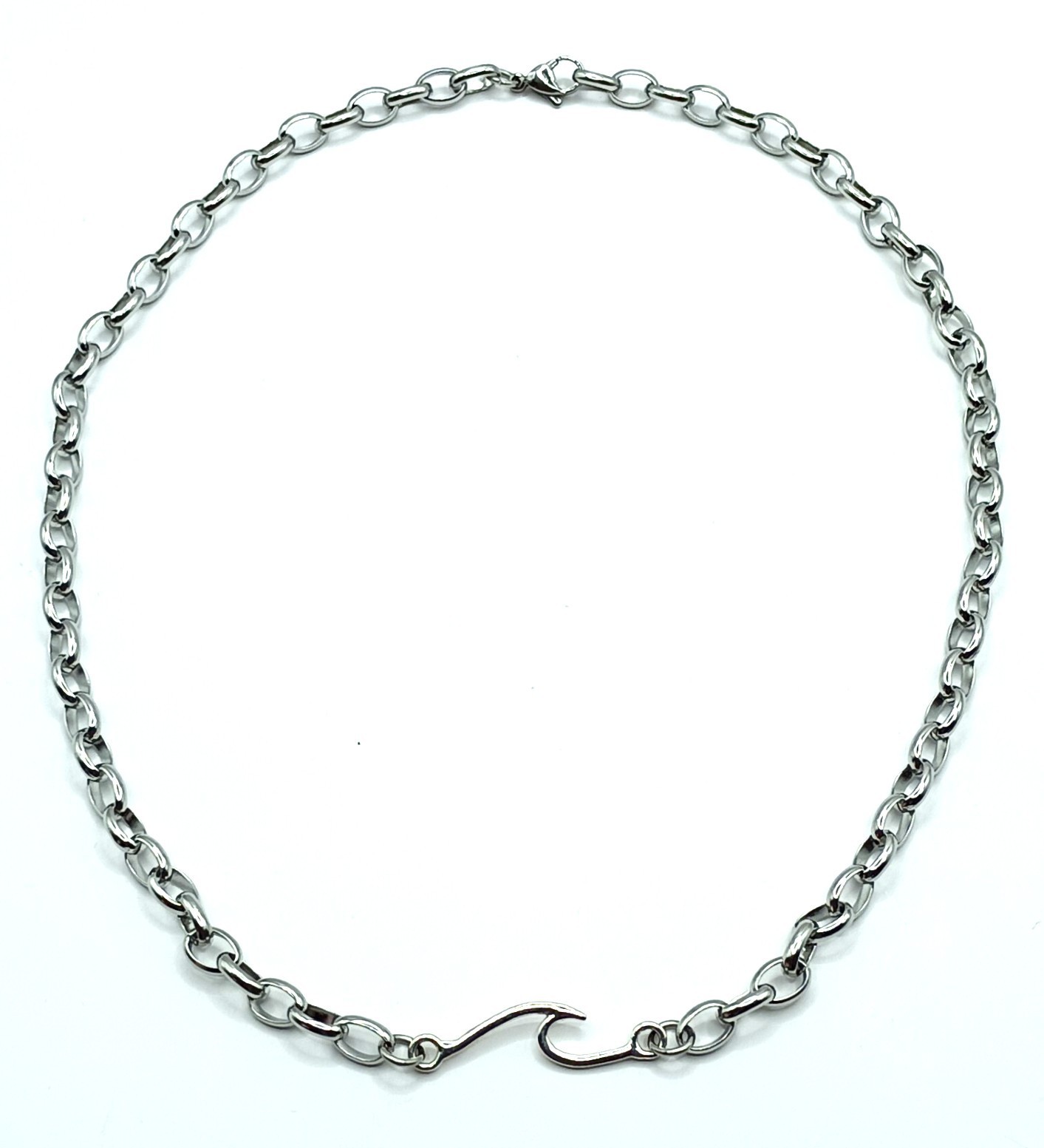 Ocean Wave Necklace | 316L Surgical Grade Stainless Steel | Surfer Jewelry