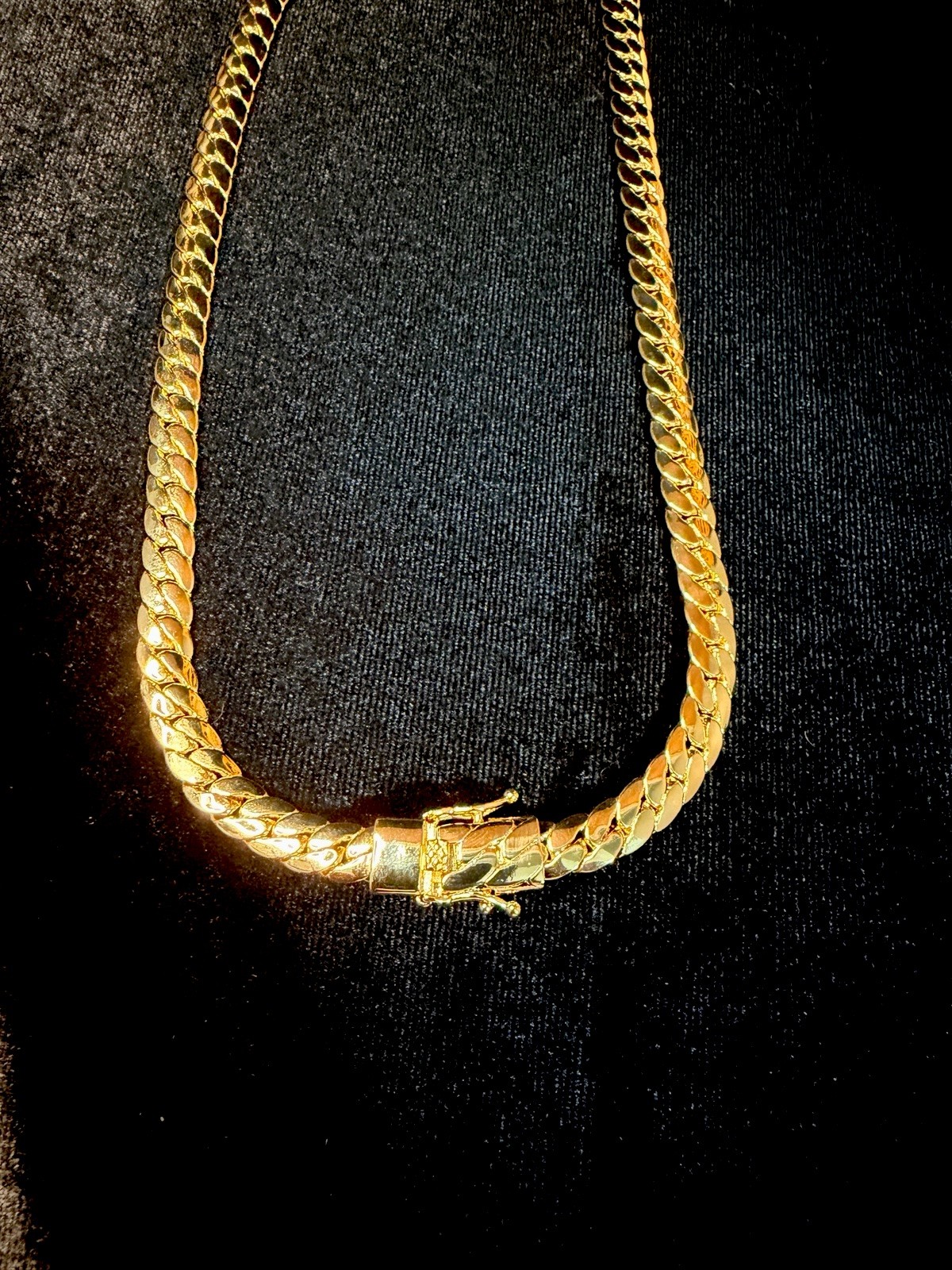 Miami Cuban 14K Stamped Gold Filled 20in 7.5 MM necklace W/box lock. BRAND NEW
