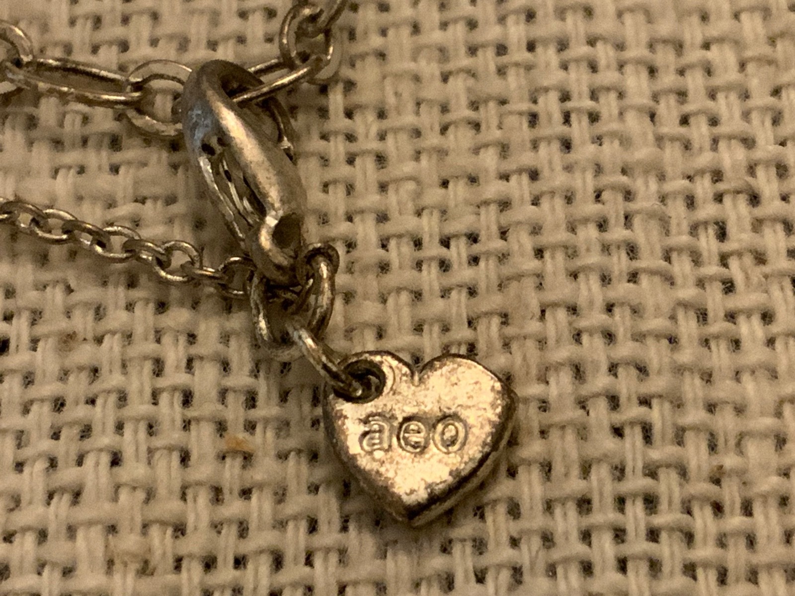 ID Signet tag Coin Pearl crystal AEO American Eagle outfitters dainty necklace