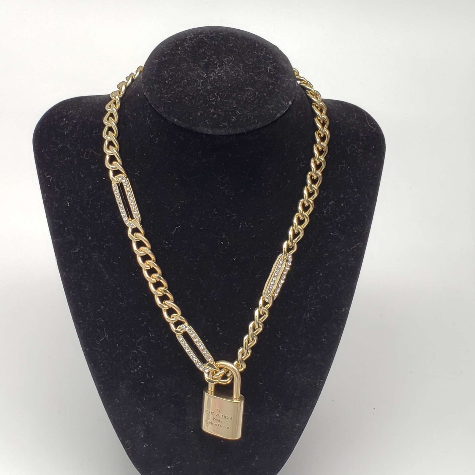 Louis Vuitton Lock & Key with Unbranded Gold Plated Chain Necklace