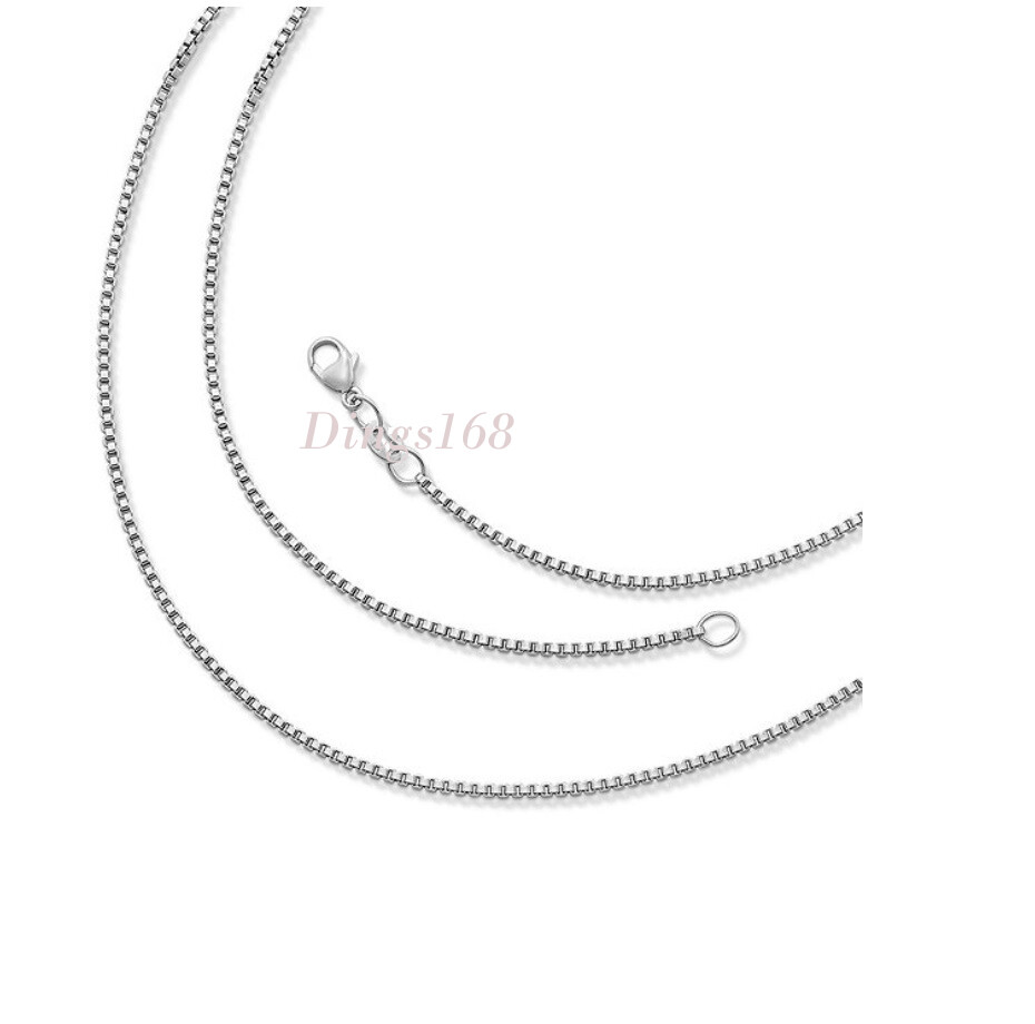 Genuine 925 Sterling Silver Tarnish-Free 16″~ 32″ 2mm Classic Box Chain Necklace
