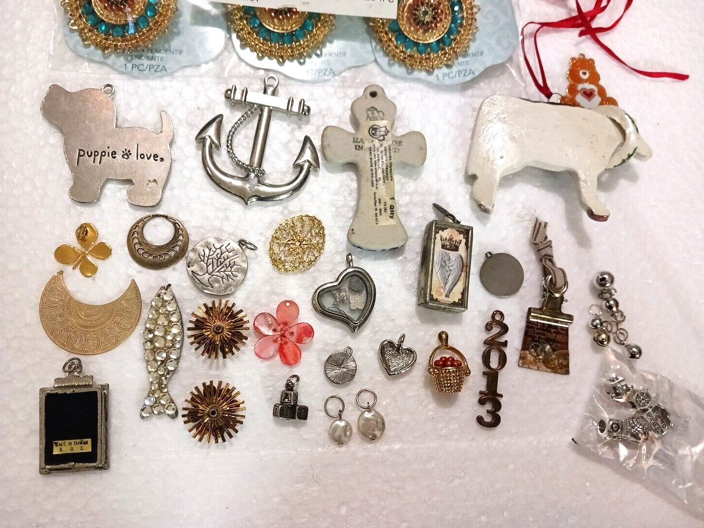 Pendants, charms, DIY jewelry necklace making pieces. You get everything
