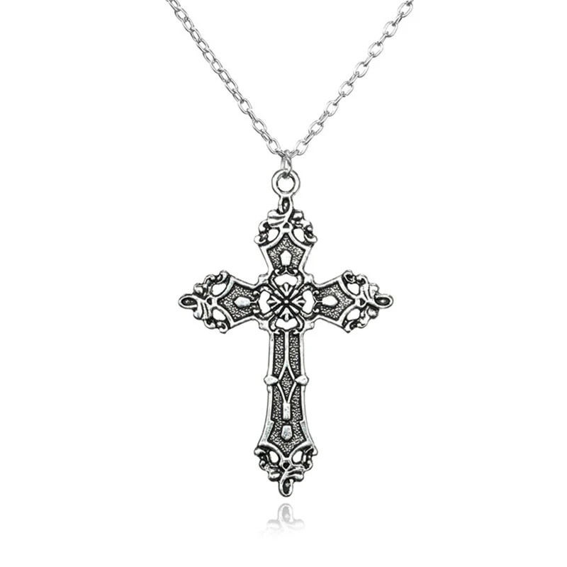 Fashion Christian Necklaces for Women Wen Gift Vintage Gothic for Cross Pendant