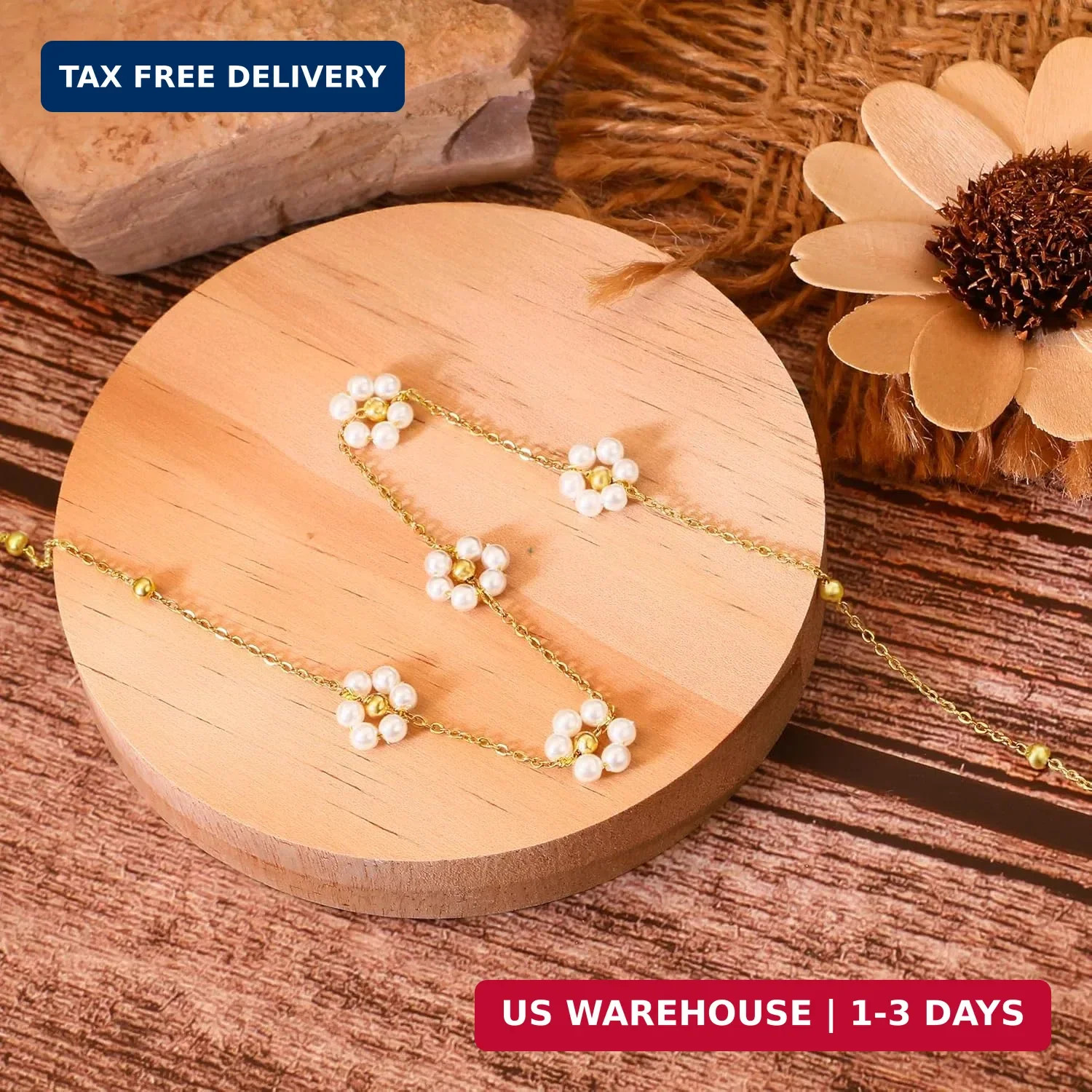 SmileBelle Pearl Necklaces for Women, Daisy Pearls Choker for Women’s | Pearl St