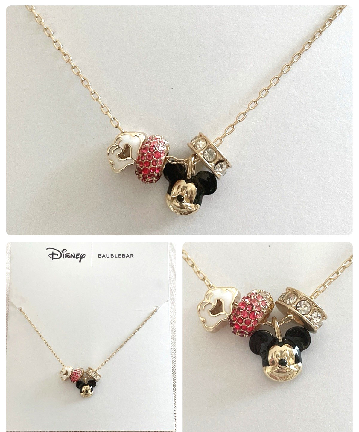 BAUBLEBAR x Daisy Mickey Mouse Charm Pendant Necklace