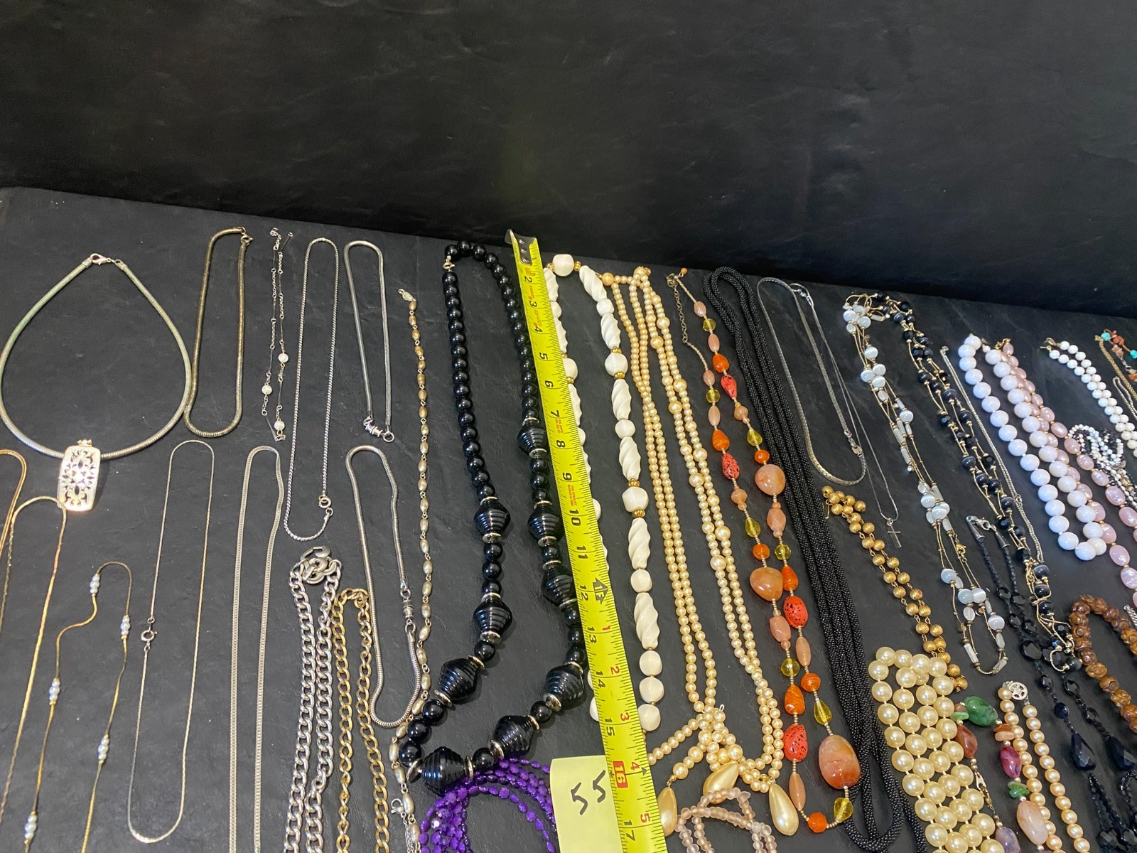 Necklace lot 55 necklaces jewelry pendant beaded chain mixed brands