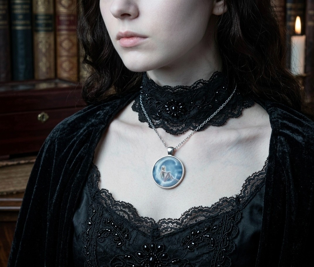 FAIRY DREAM HALF MOON CELESTIAL 20″ Necklaces BUY ONE GET ONE FREE. USA 🇺🇸
