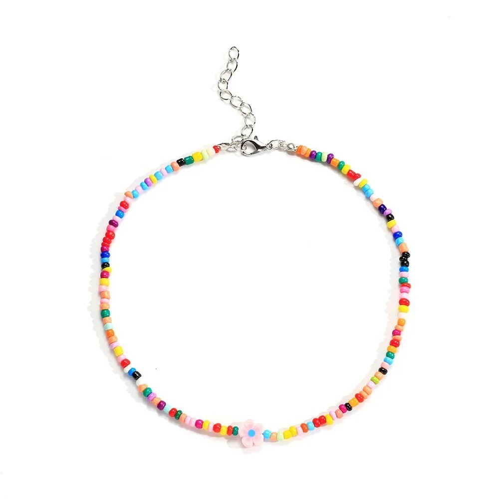 Bohemian multicolor Handmade Beaded Necklace casual jewelry For Women Y2K Style
