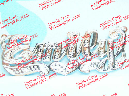 PERSONALIZED STERLING SILVER NAME PLATE CHAIN NECKLACE , ANY NAME FREE SHIPPING