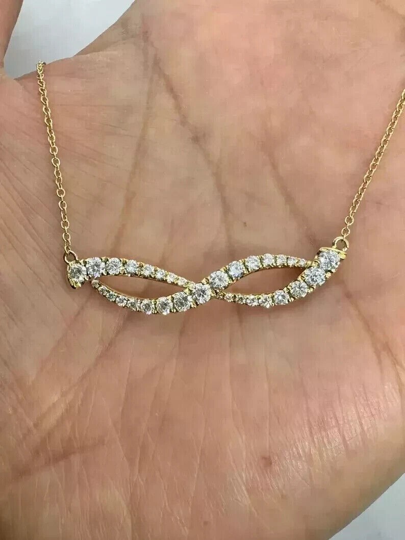 2Ct Round Cut Simulated Diamond Women’s Charm Pendant In 14K Yellow Gold Plated
