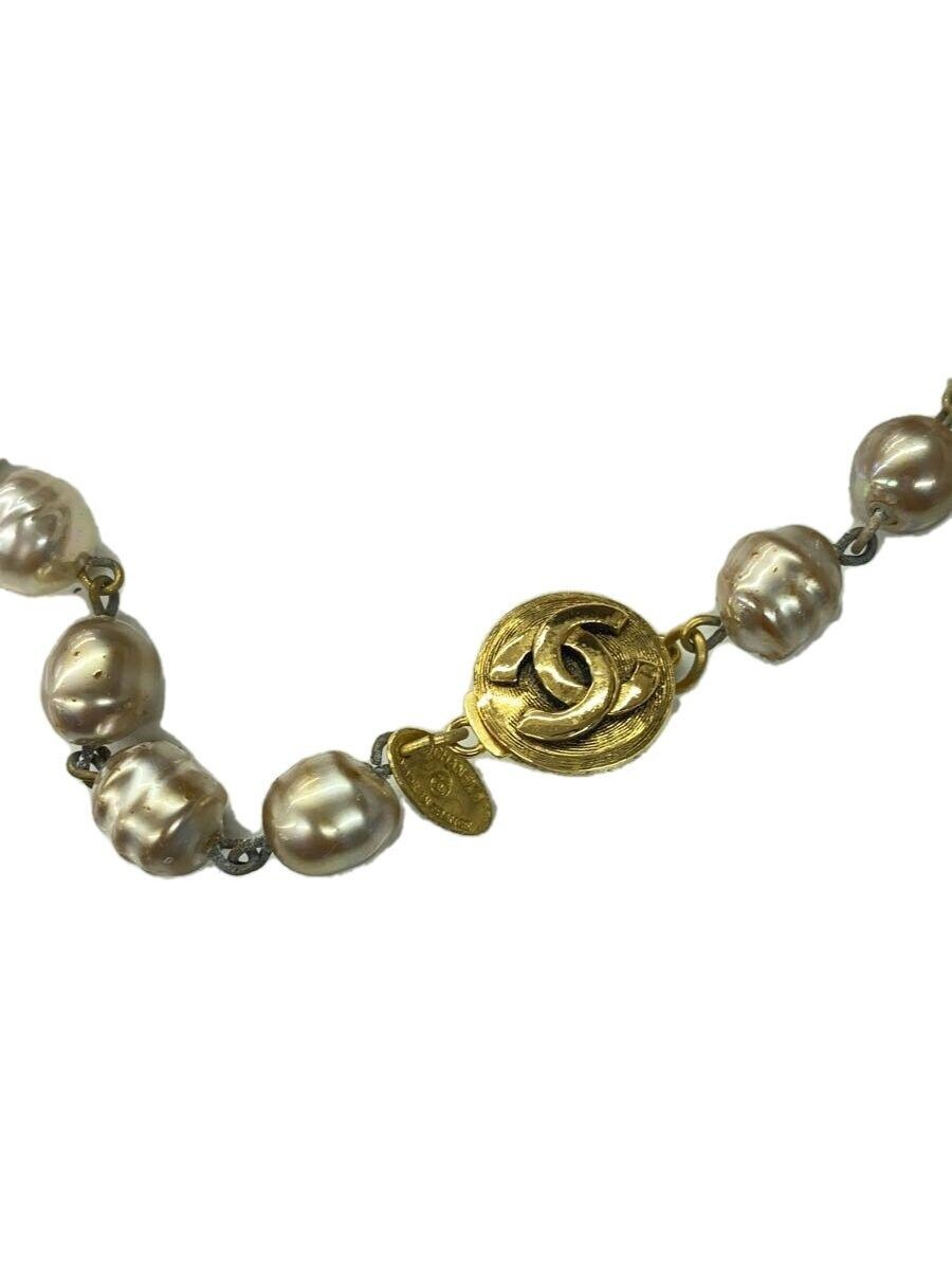 Necklace Vintage Coco Mark Pearl GLD No Top Women’s Used