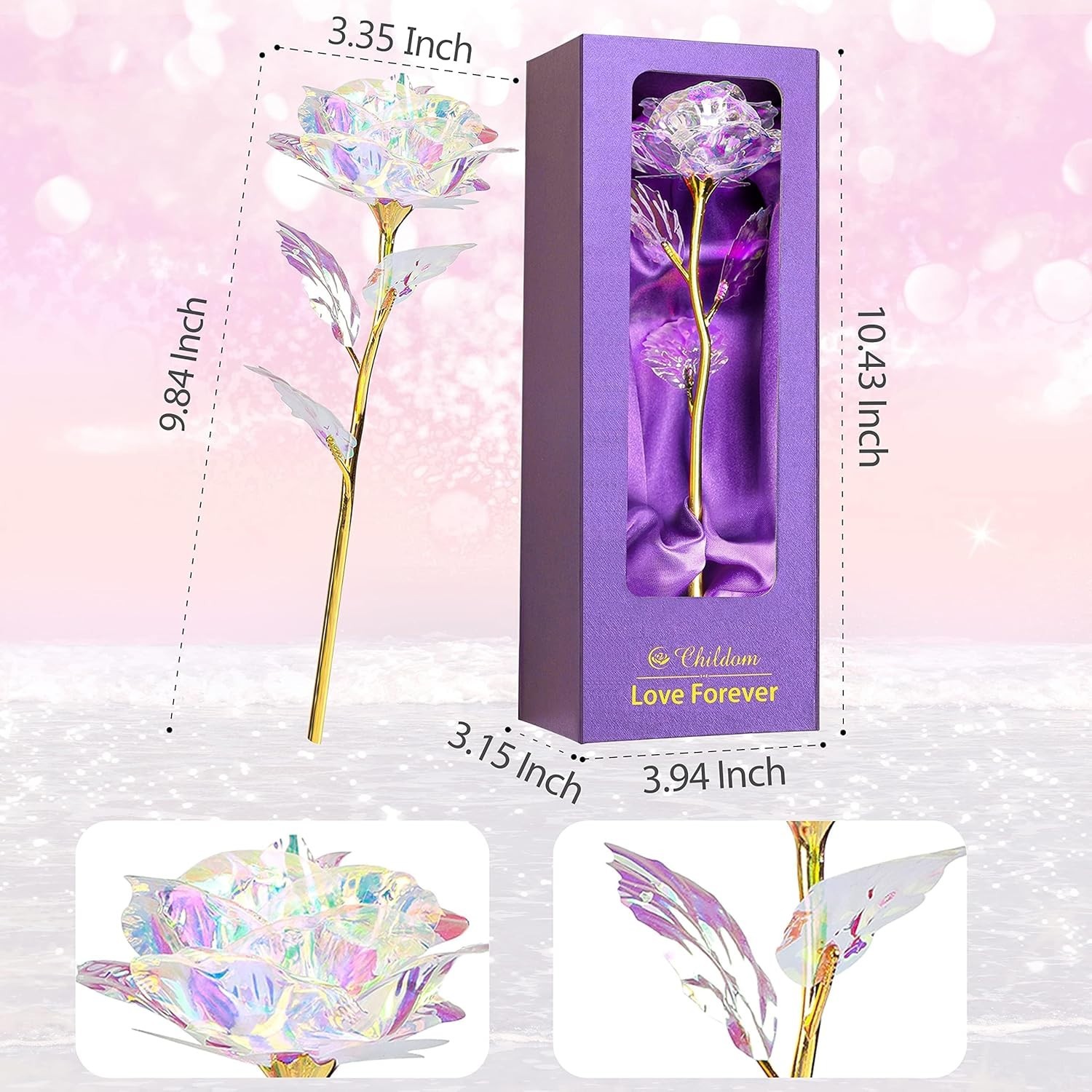 Everlasting Rainbow Rose Gift Box – Perfect for Mother’s Day & Special Occasions