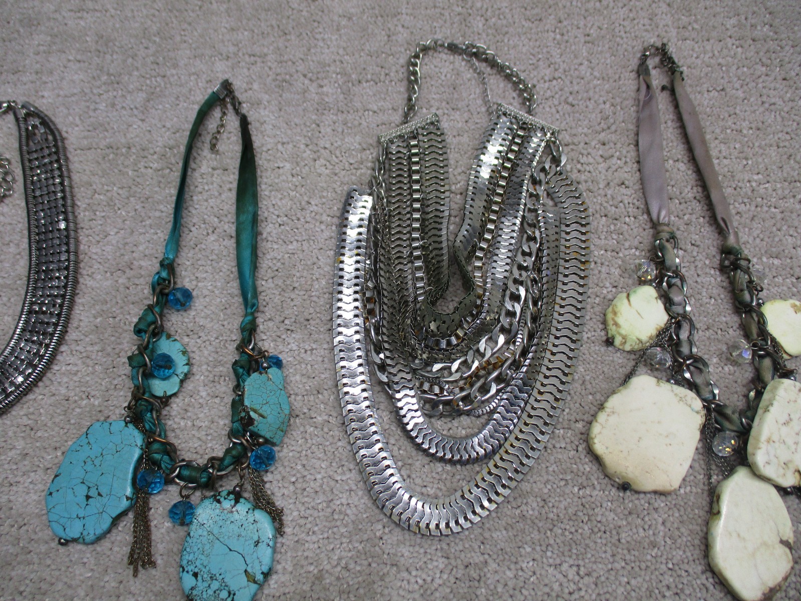 INC International Concepts Necklace Jewelry Lot Of 7 Teal