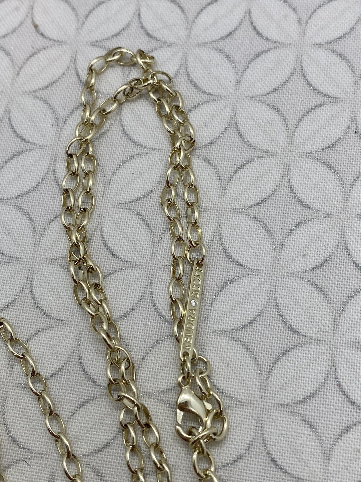 Kendra Scott Tae Pendant Necklace Watercolor Illusion White kyocera Opal Gold