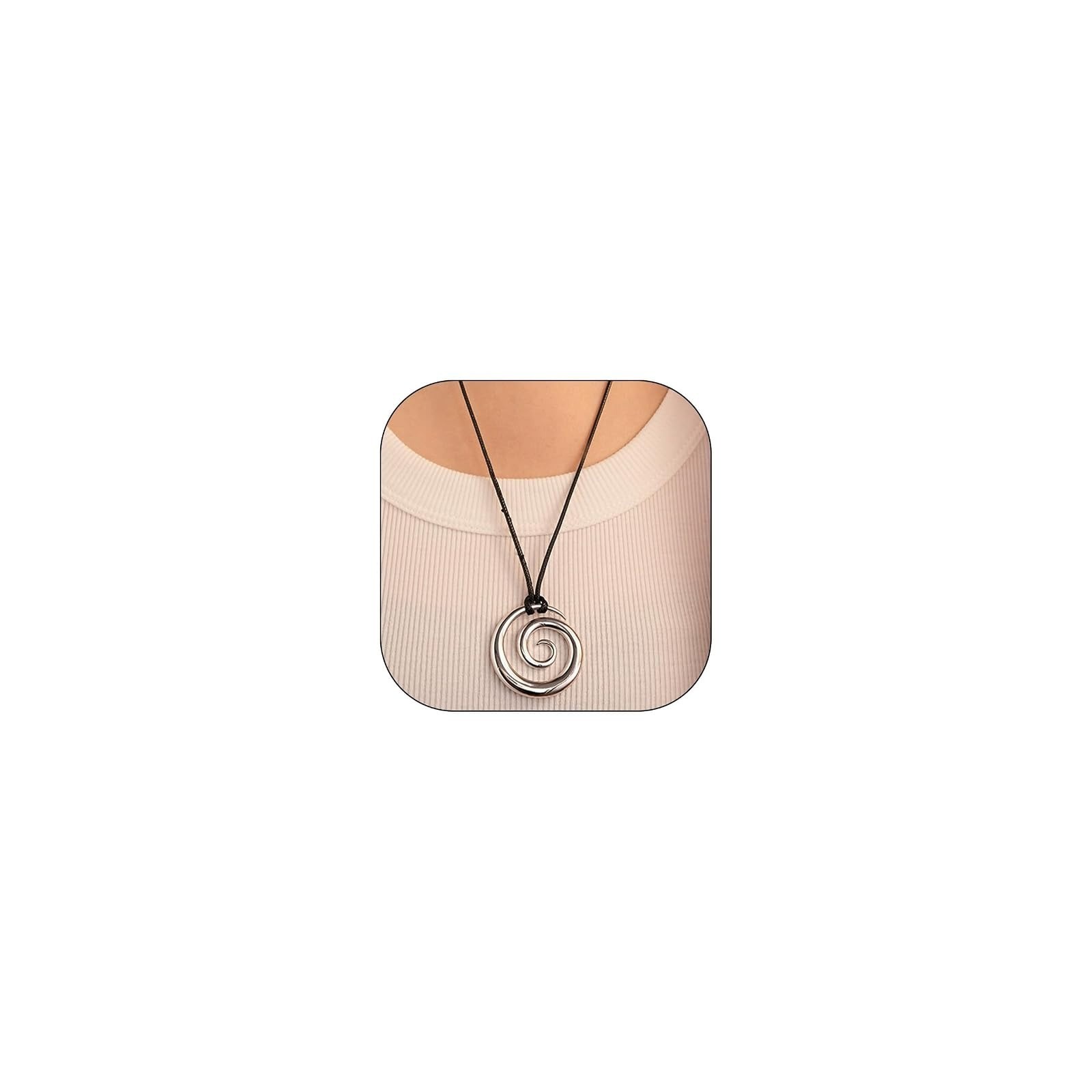 Boho Gold Pendant Necklace for Women – Chunky Statement Jewelry