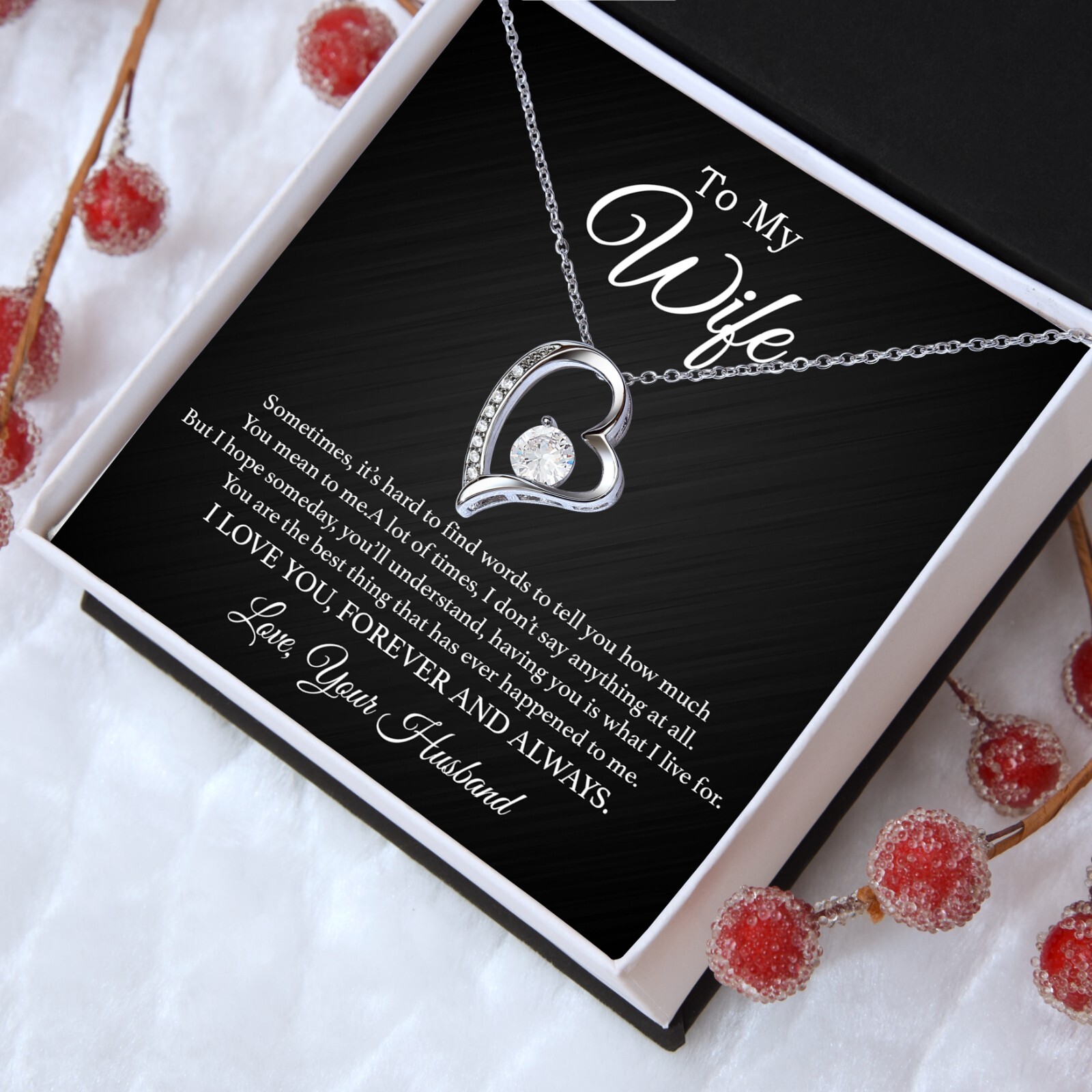 To My Wife Necklace, Gift For Wife, Anniversary Gift For Wife, Necklace For Wife