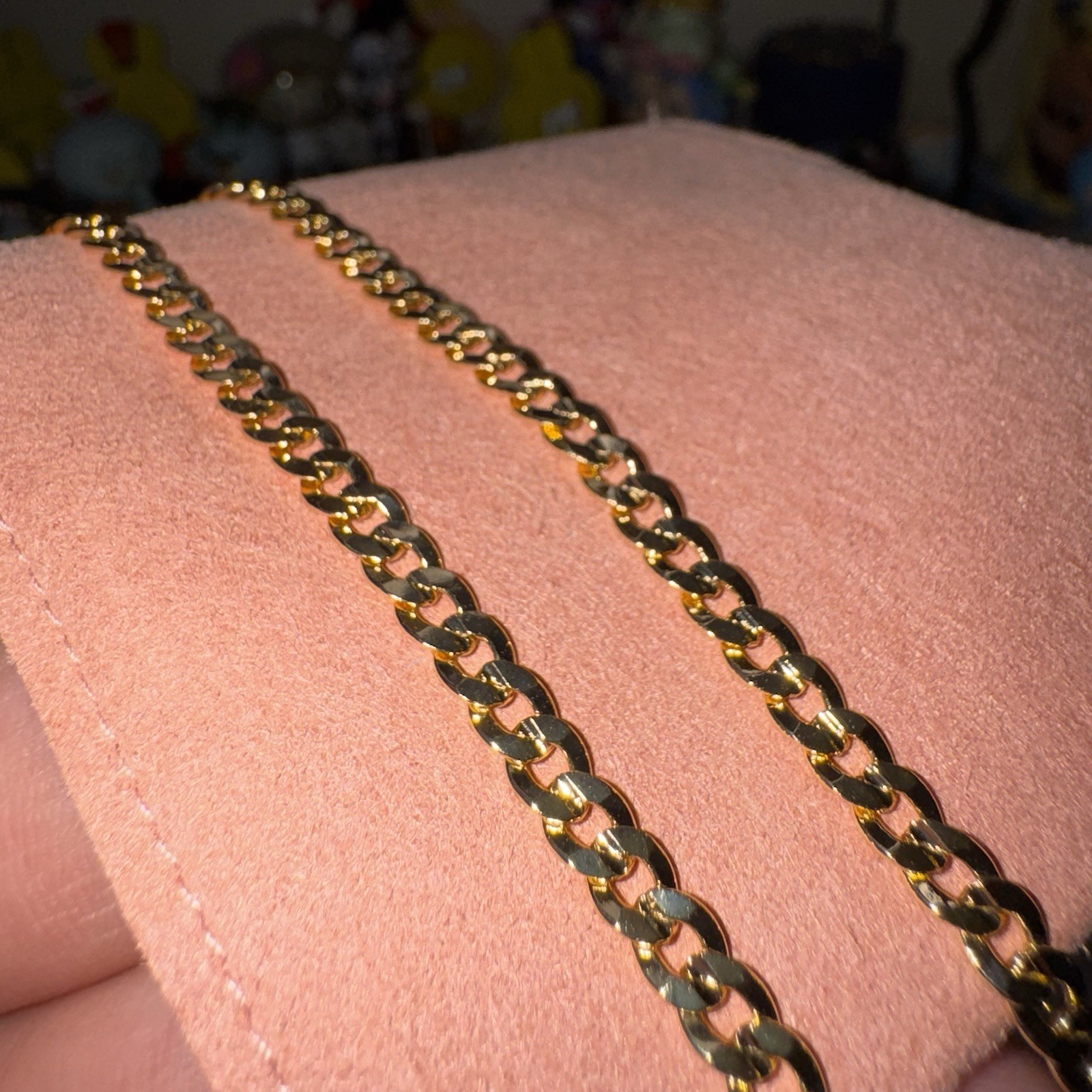 Miami Cuban Curb Link Chain Necklace 14K Gold Filled, 21.5inch, 4mm,LobsterClasp