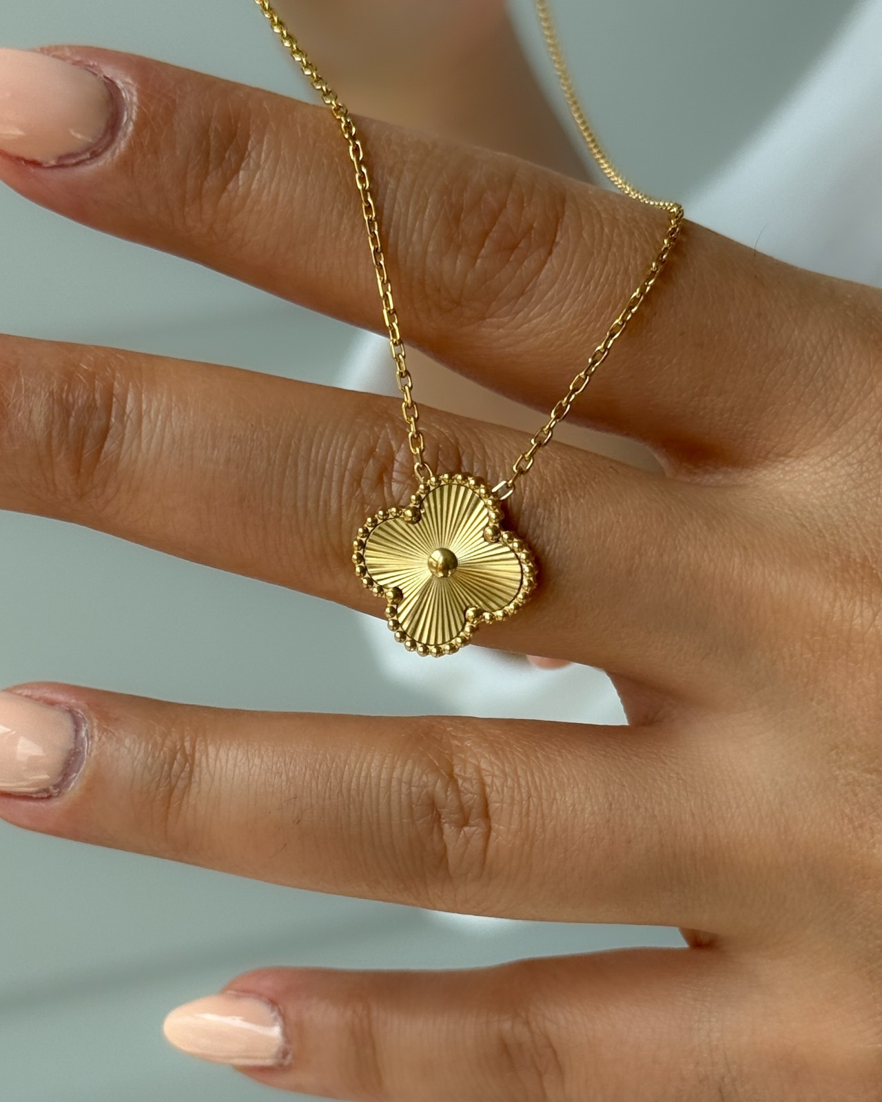 Gold Blossom Pendant Necklace, Adjustable Chain, everyday jewelry