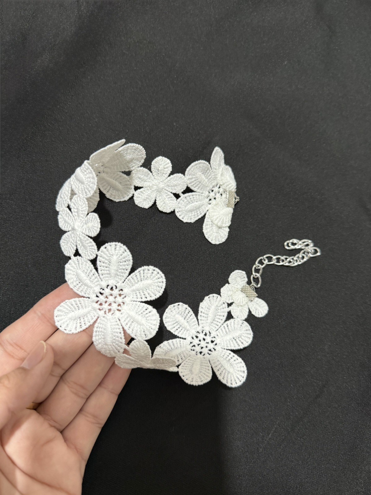 Women Ladies None Crystal Dimonte pearls Necklace Choker Silver Wedding Parties