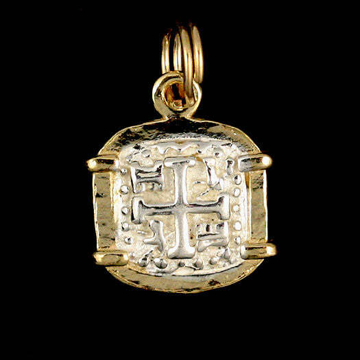 Atocha Sunken Treasure Jewelry – Square Silver Coin Pendant