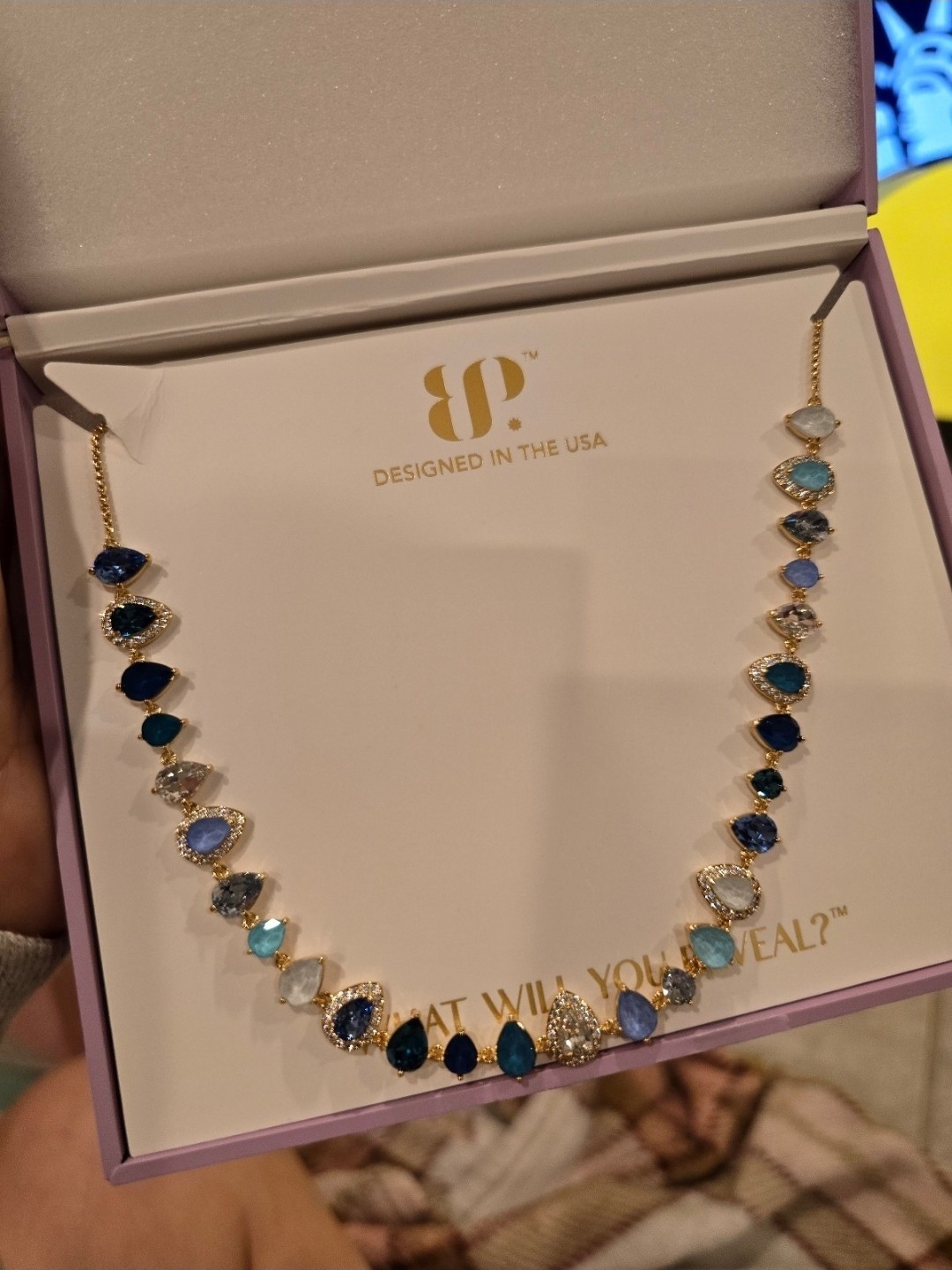 BP World Class Traveler NK94070 necklace in Maldives Mirage gold plated 27″