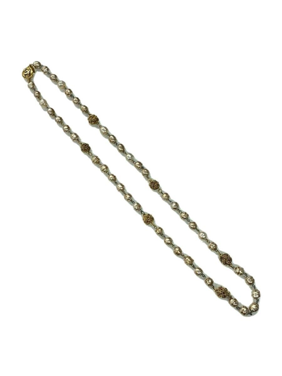 Necklace Vintage Coco Mark Pearl GLD No Top Women’s Used