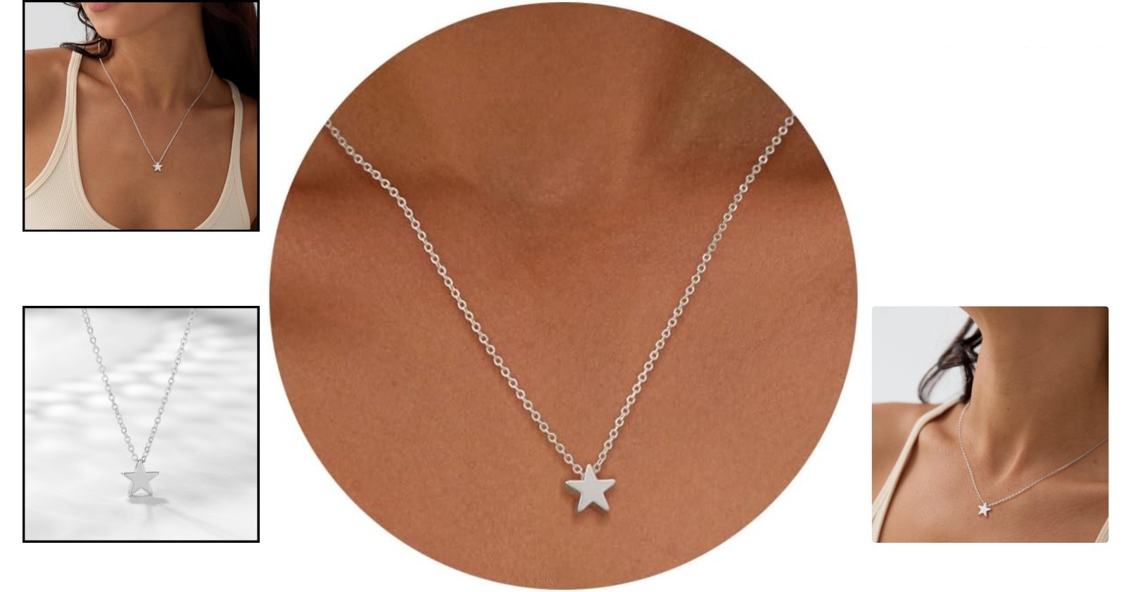 Elegant Women’s 14K Gold Plated Circle Pendant Necklace for Special Occasions