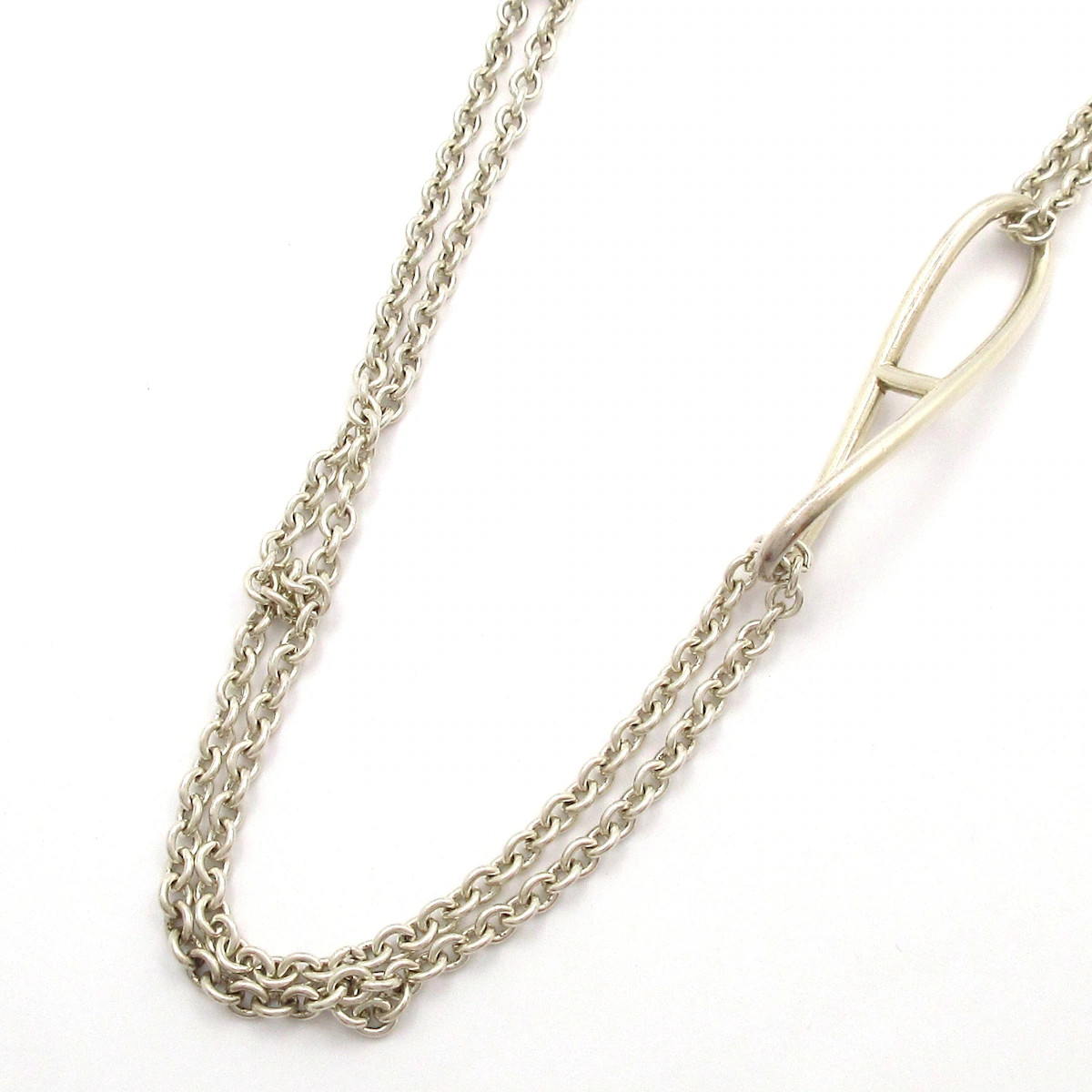 HERMES Chain d`Ancre Twist Silver None Necklace
