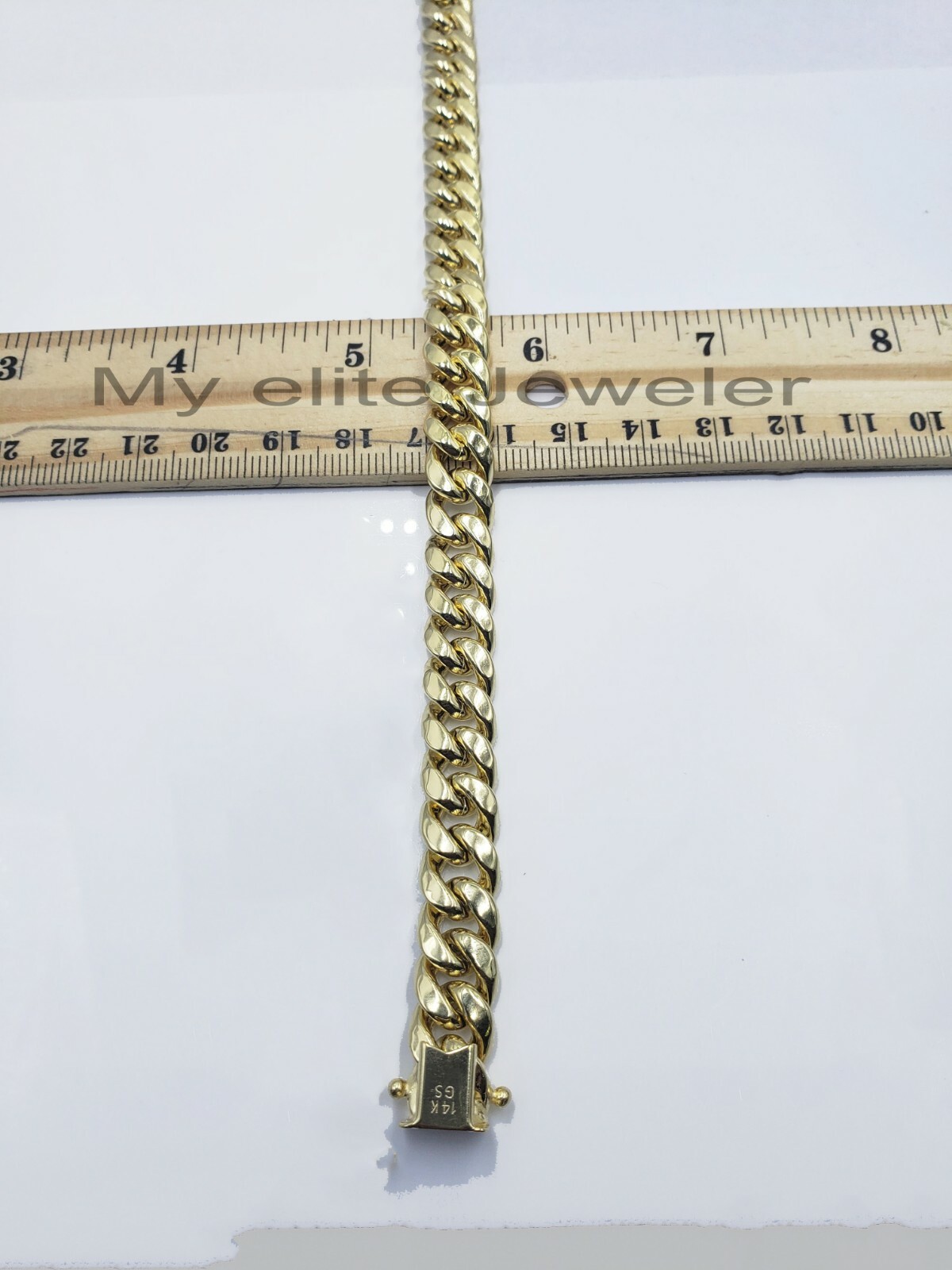 14k 10mm Mens Chain Miami Cuban Link Necklace 22″ REAL 14KT Real Gold Sale.
