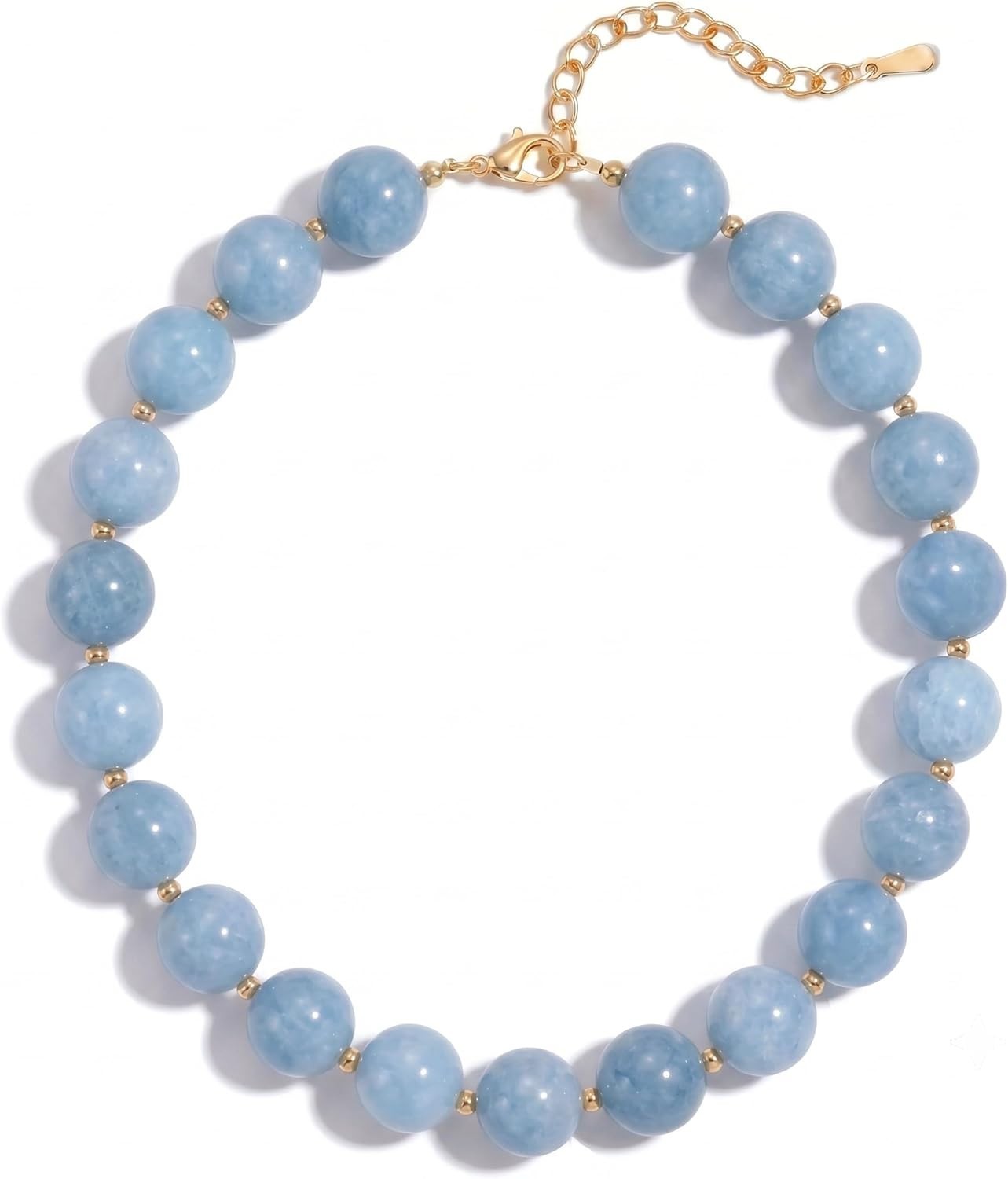 Unique Multi-Colored Choker Necklace with Natural Stone Beads – Fashion Gift