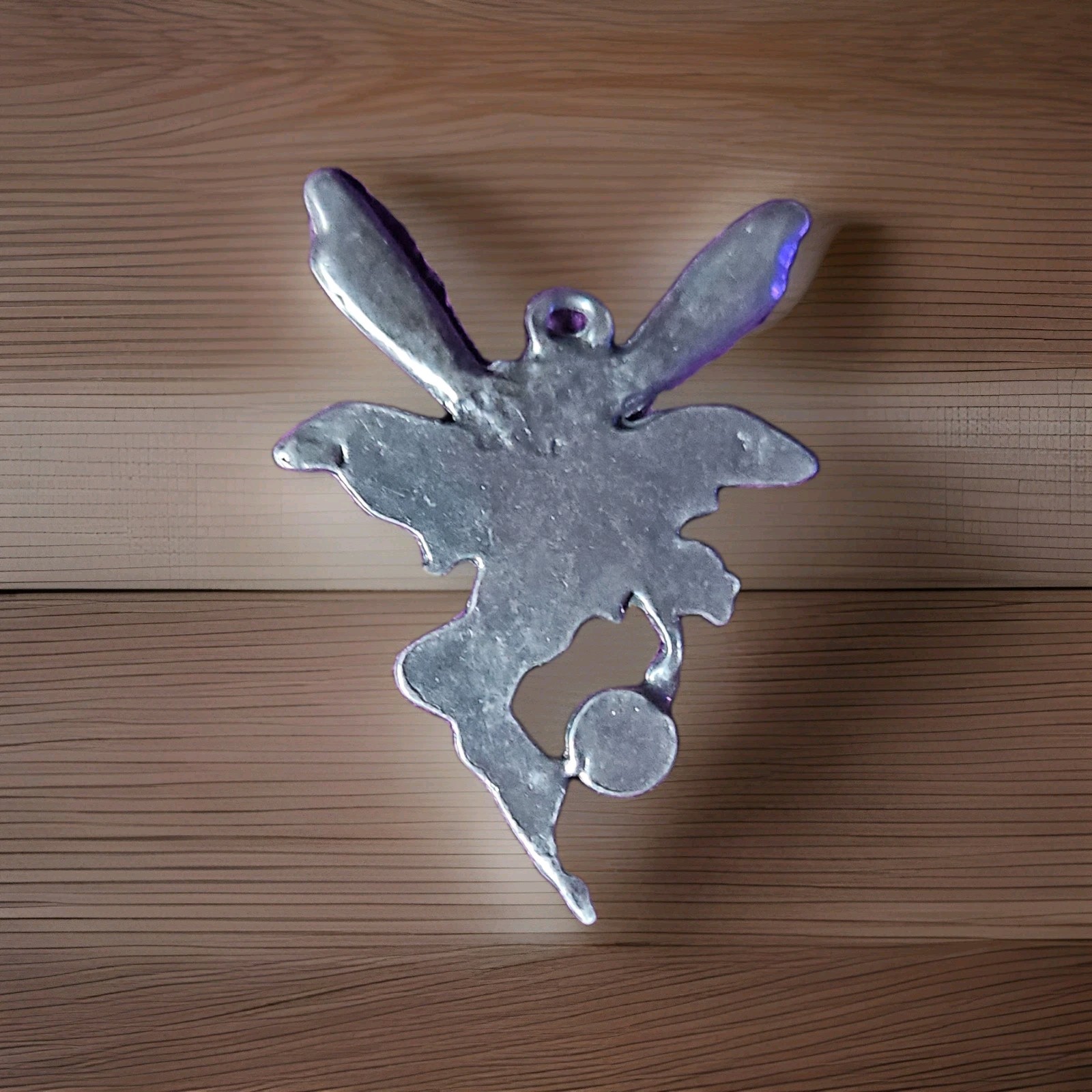 Lot of 3 Silver Tone Metal Angel & Fairy Asymmetrical Charm Pendant Lot