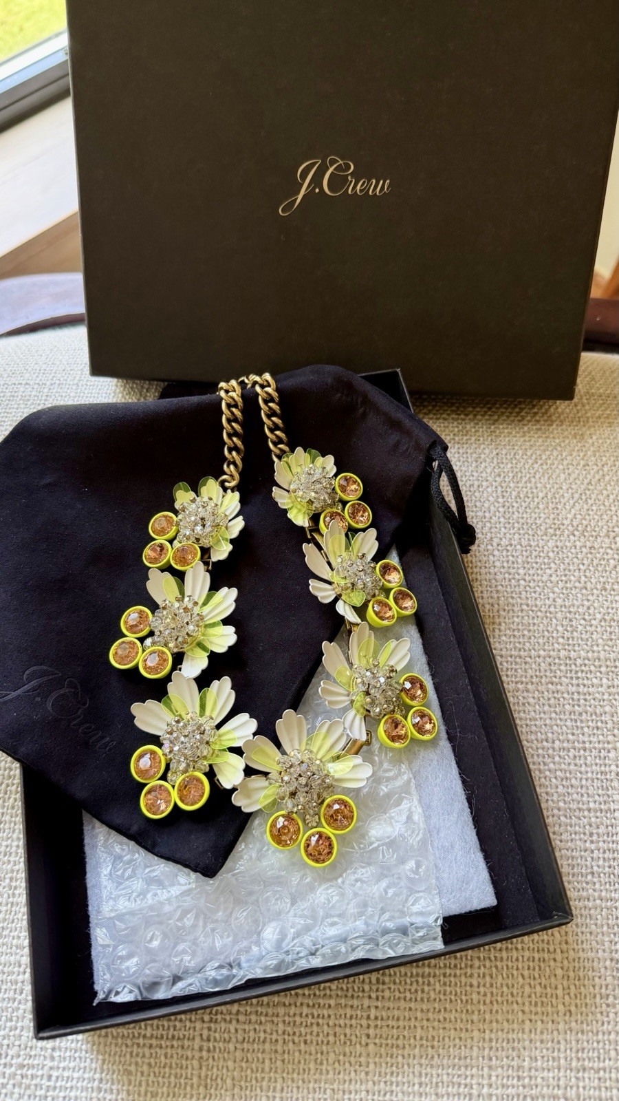 J.CREW Bright Yellow Gold-Tone Statement Necklace