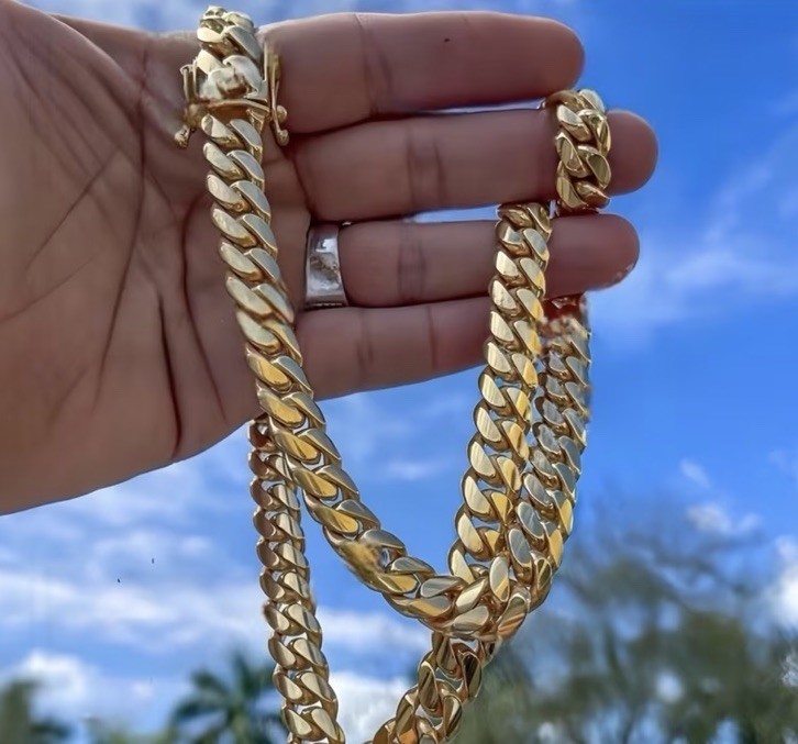 Miami Cuban Link Chain 14k Gold Plated 22mm – 24inch
