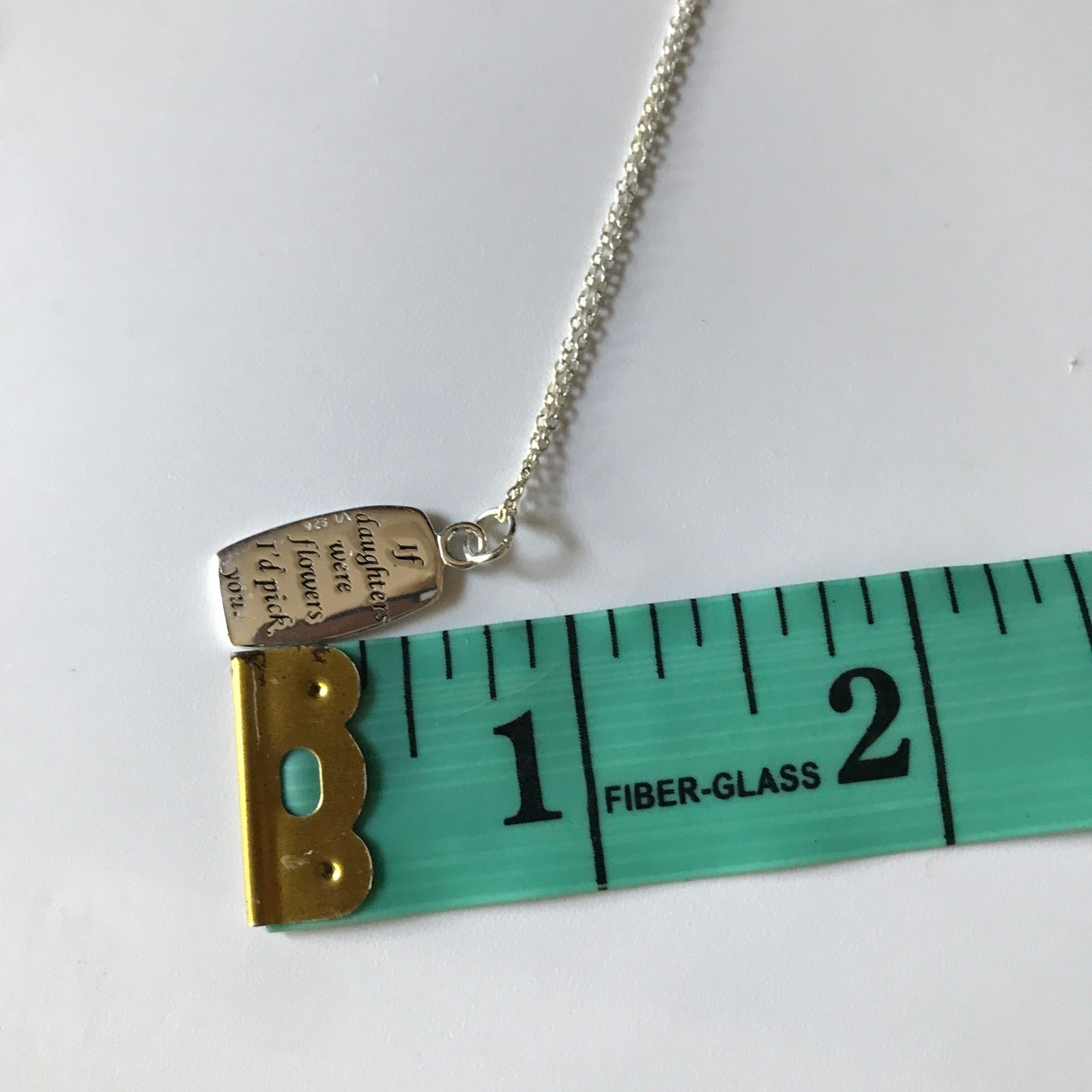 S925 Italy stamped “If daughters were flowers I’d pick you” mother’s necklace