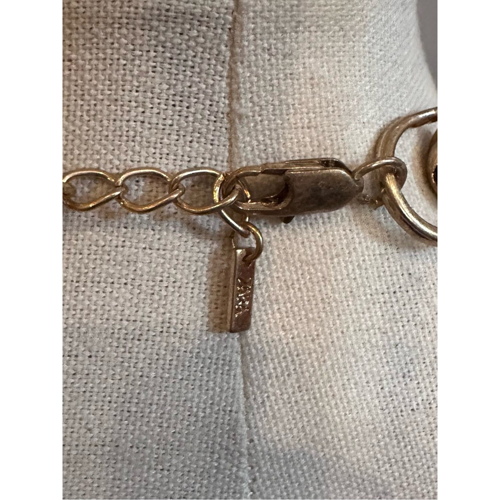 Zara Golden Heart Charms Metal Links Necklace Statement Jewelry Gold Maximalism