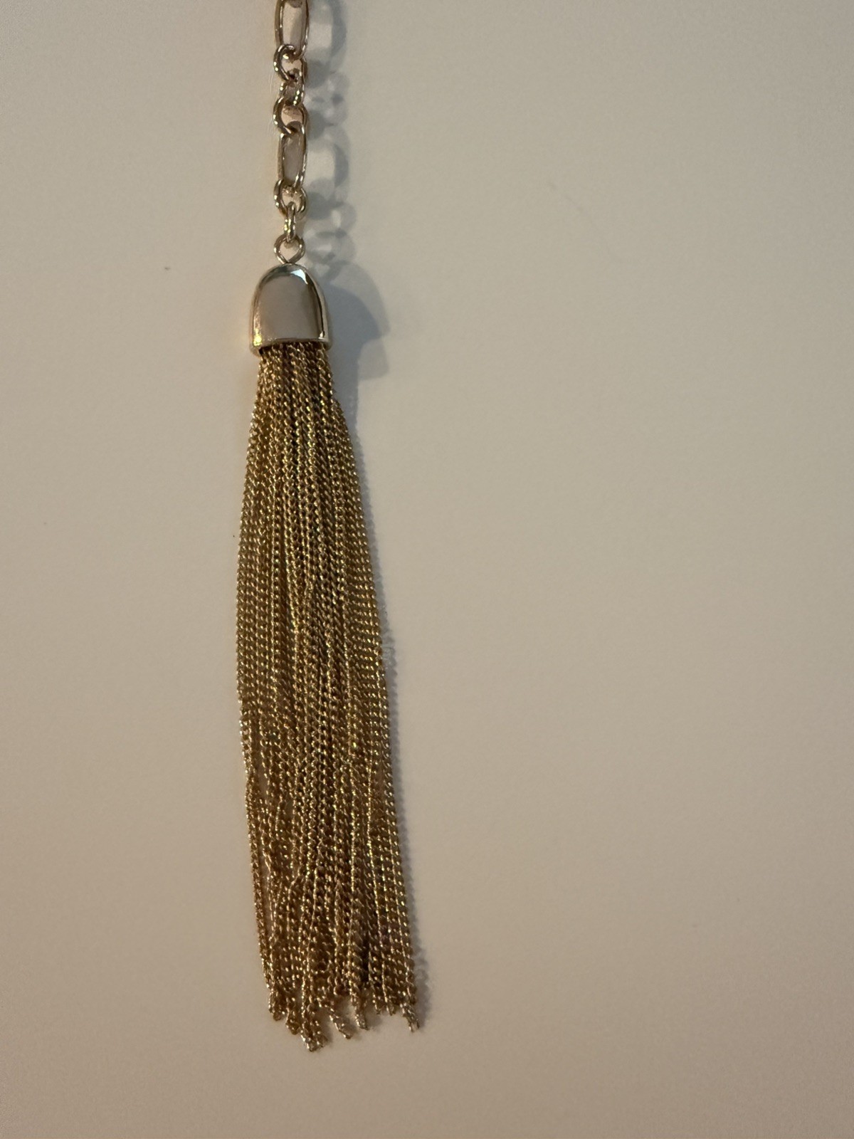 INC International Concepts Gold Tone Tassel Long Necklace 31 Inch Whimsigoth