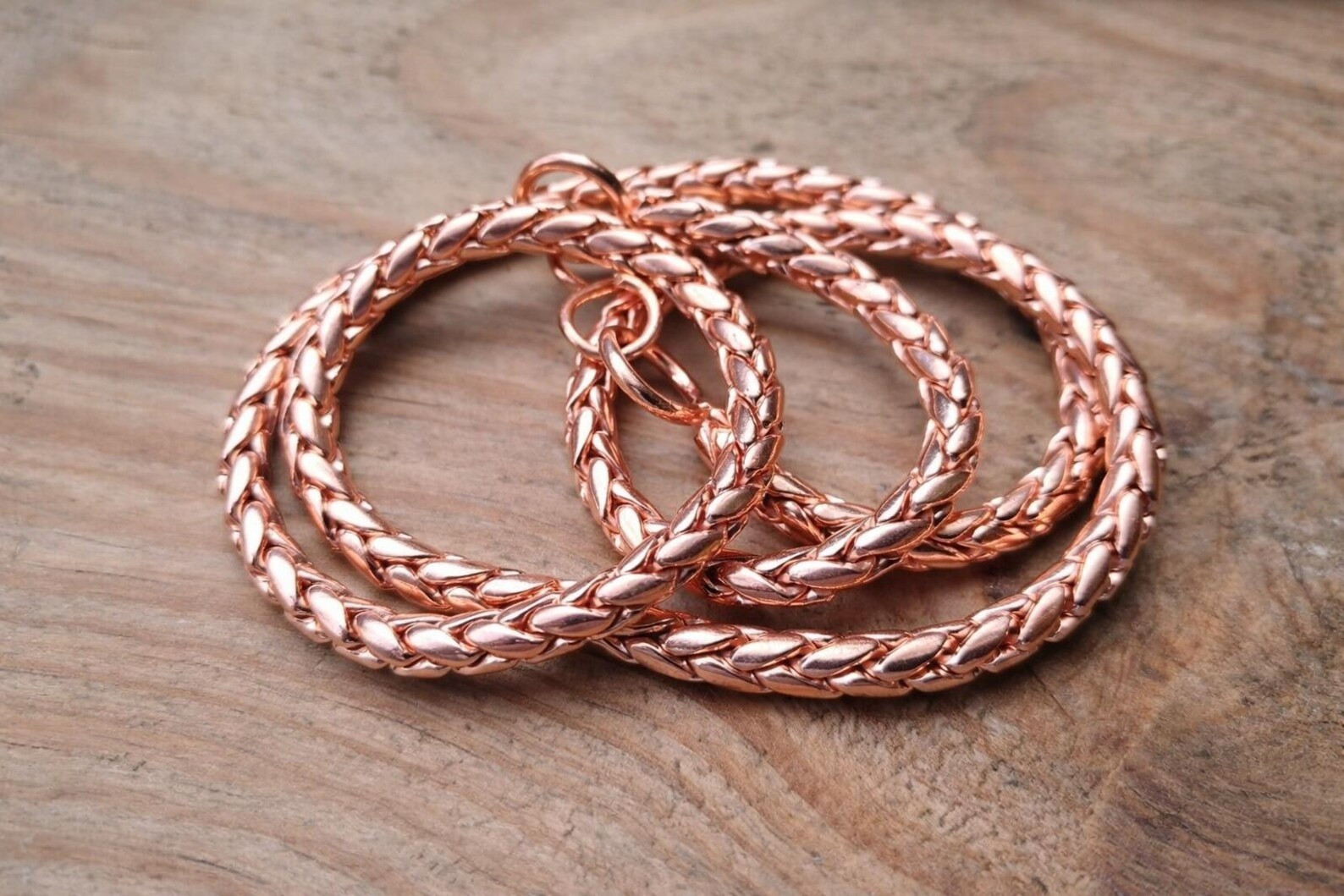 Pure Solid Copper Bracelet Arthritis Cuban Chain Curb Link Rider Unisex Bracelet
