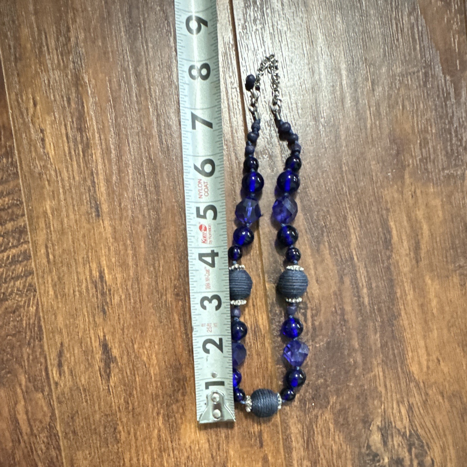 Lot of 5 Vintage Bead & Cable Chain Necklaces Glass, Stone, Clay, Faux Pearl