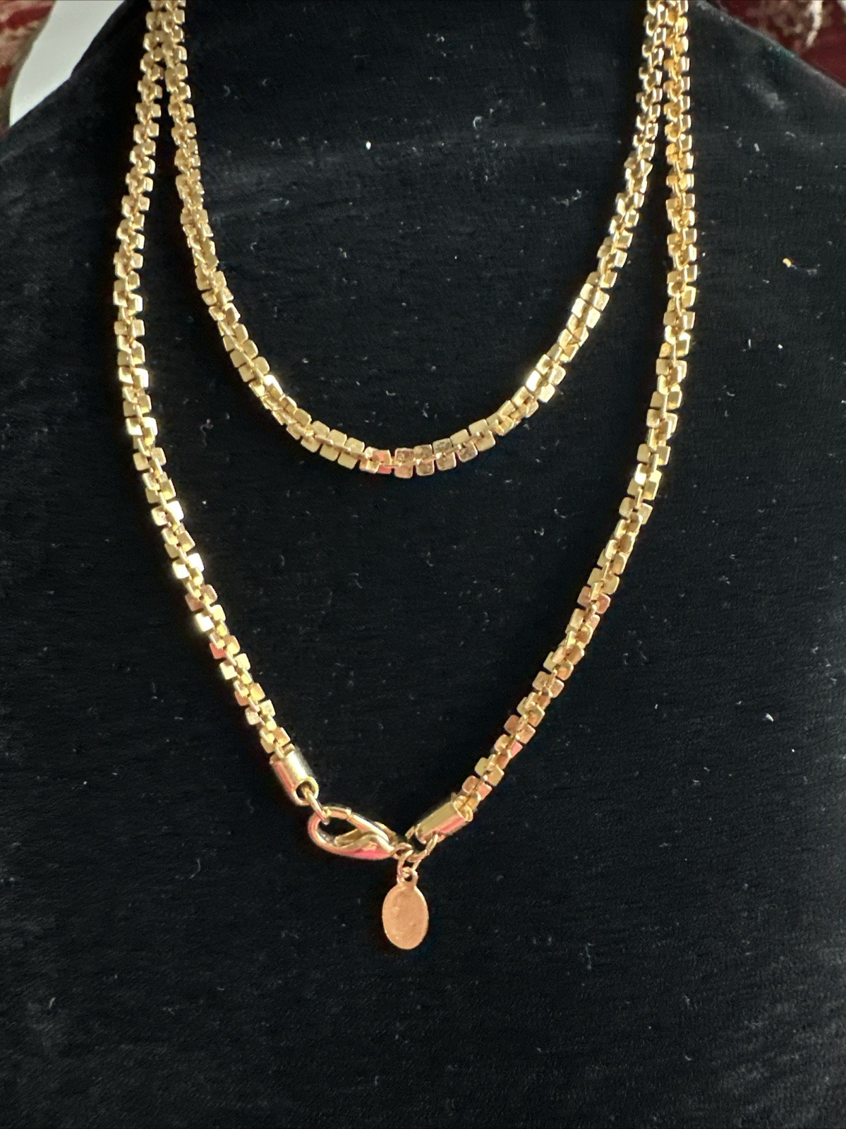 Crown PD Gold Plated Chain Necklace 30in 3.5mm
