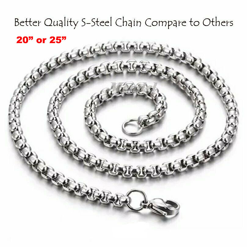 MENDEL Mens Hip Hop Black CZ Greek Medusa Snake Pendant Necklace Stainless Steel