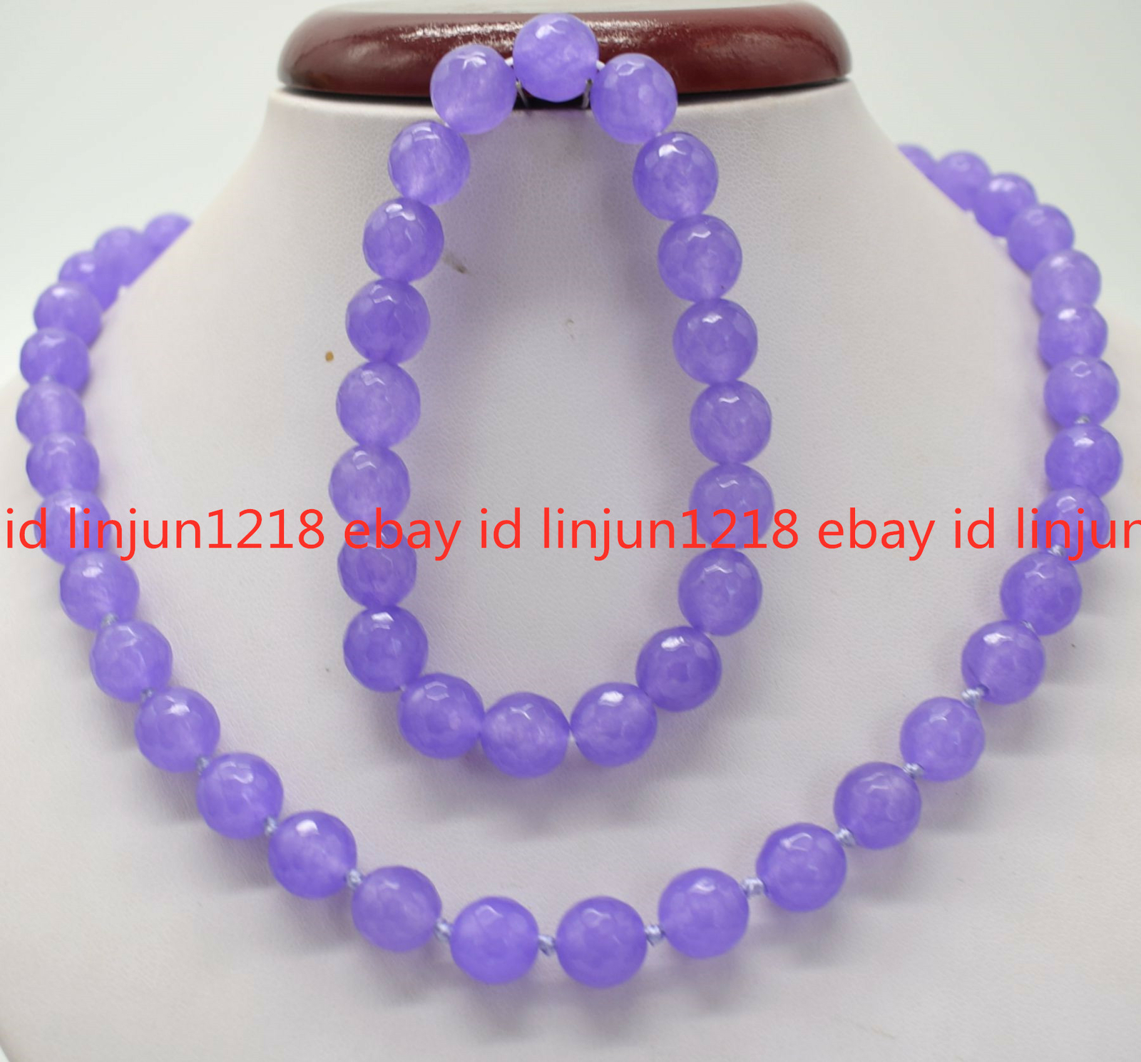 New 8mm 10mm Faceted Purple Alexandrite Gemstone Beads Necklace Bracelet 18/7.5