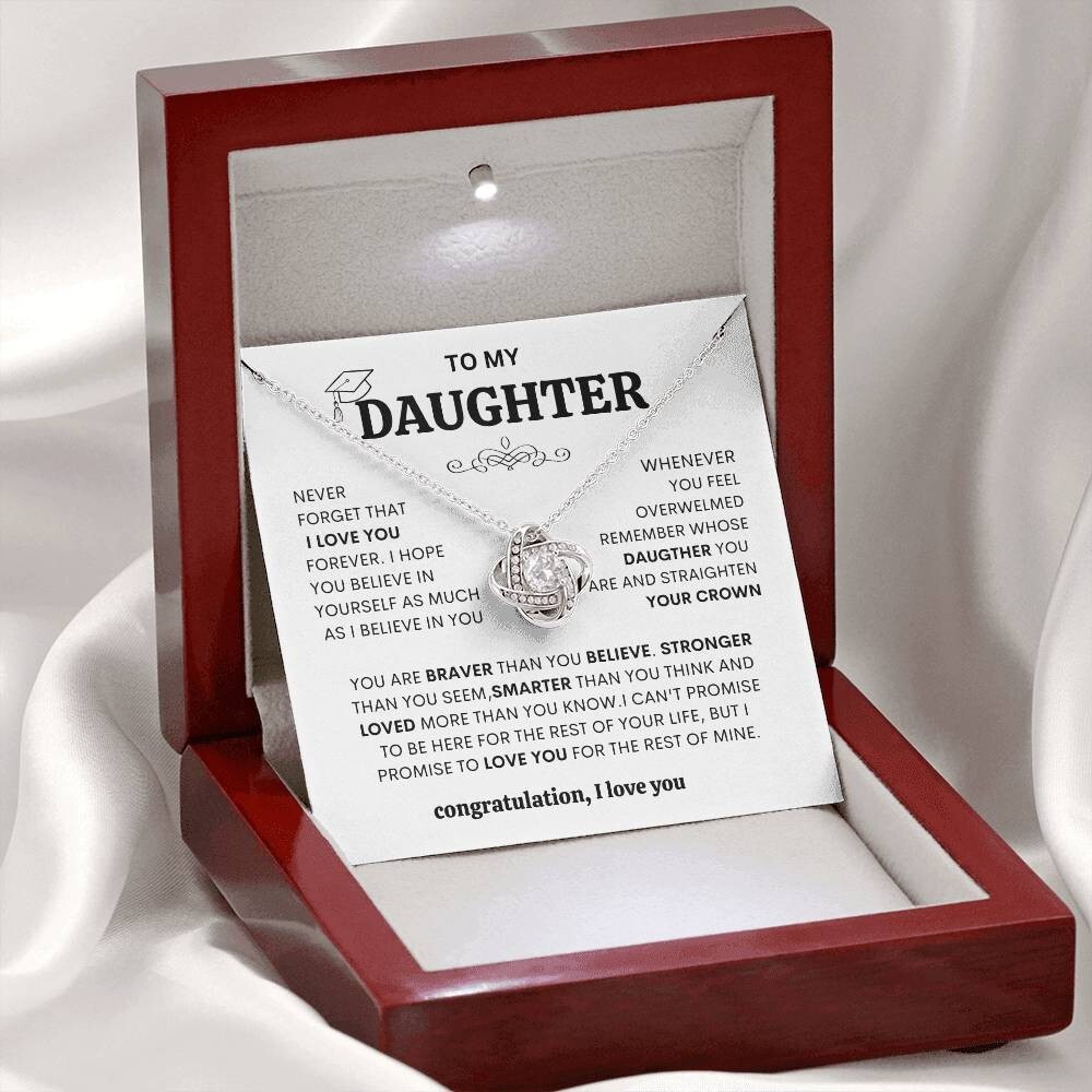 Daughter Necklace Gift for Daughter from Dad,cute Daughter Necklace gift