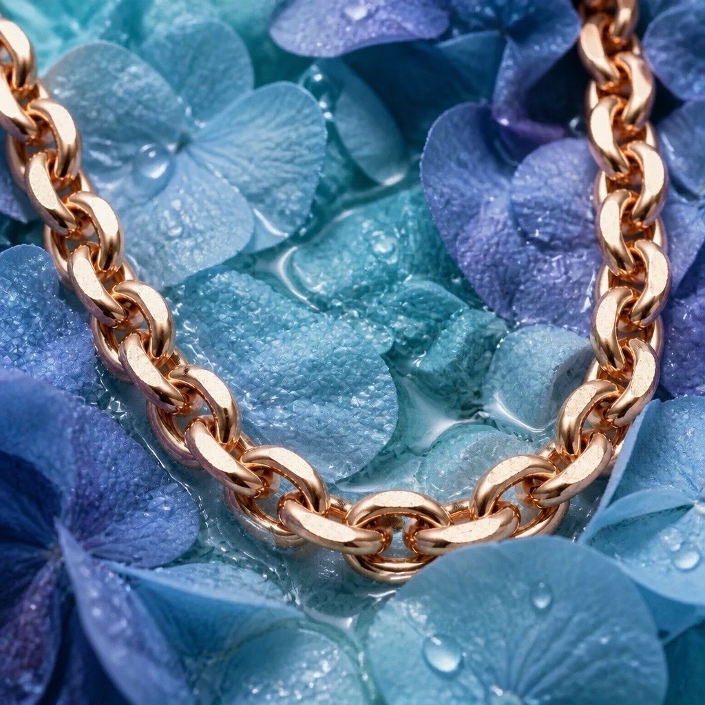 Solid Copper Chain CN555G – 3/8 of an inch wide. Available in 18 to 30 inches.