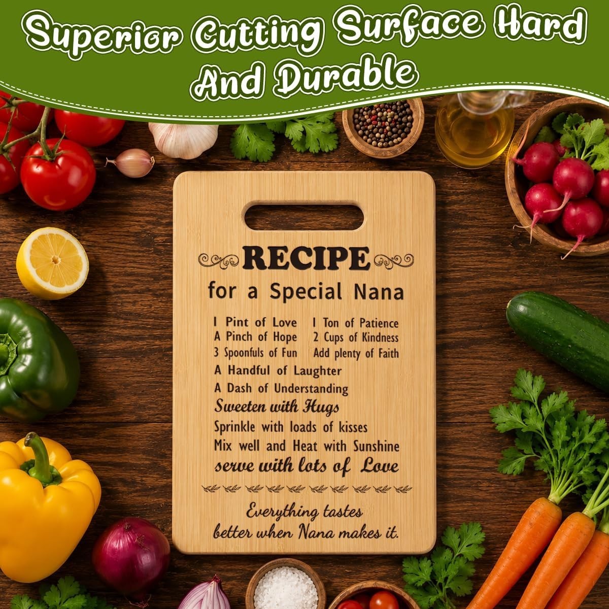 Versatile Eco-Conscious Cutting Board – Best Grandma Gifts for Special Occasions